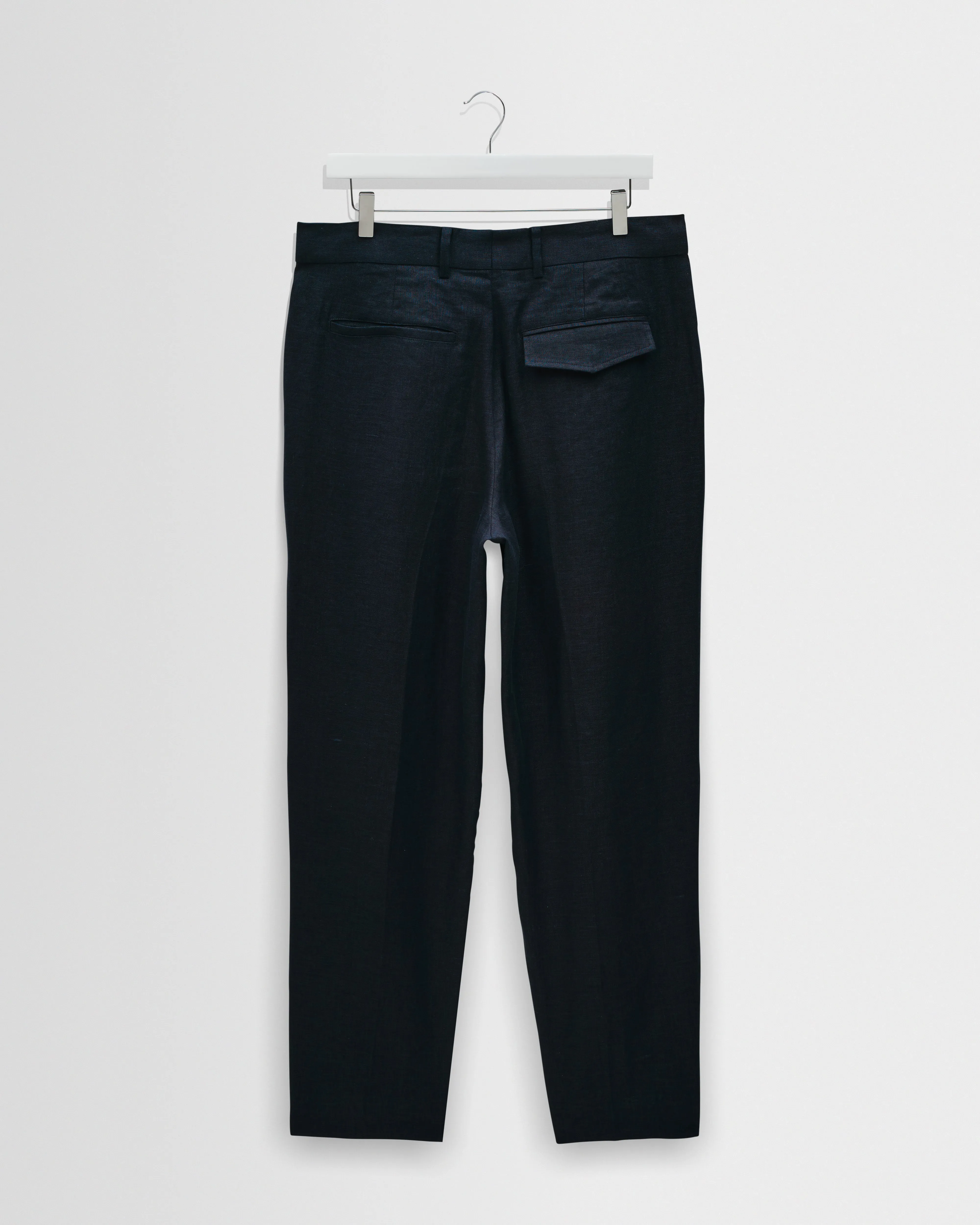 Aubyn - Navy Linen Relaxed Fit Trousers sold by Wax London product image thumbnail 3