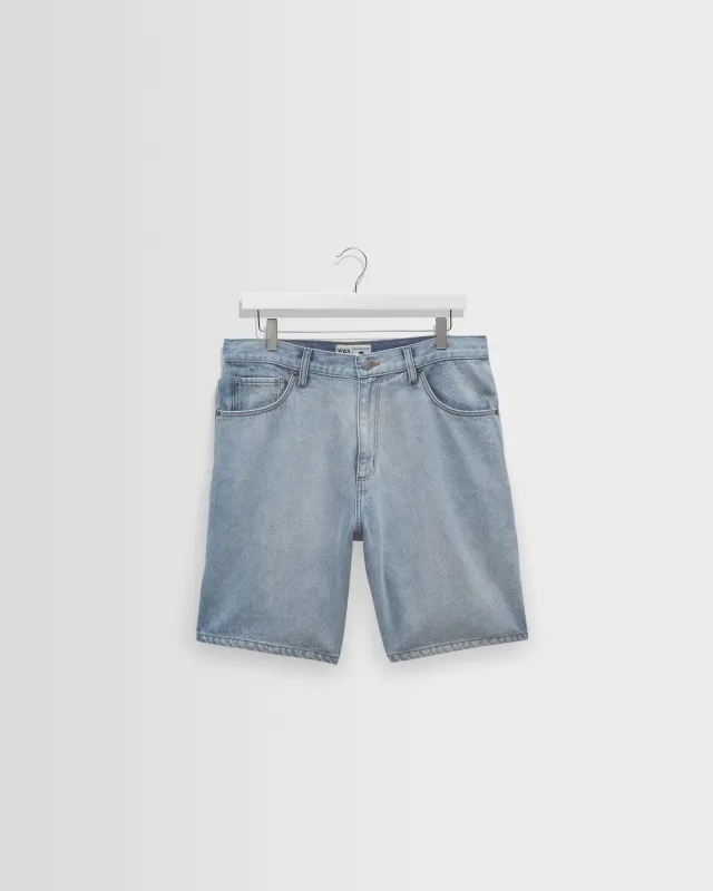 Dalston - Light Blue Denim Shorts made by Wax London