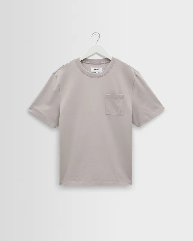 Dean - Washed Clay Compact Cotton Pocket T-Shirt sold by Wax London