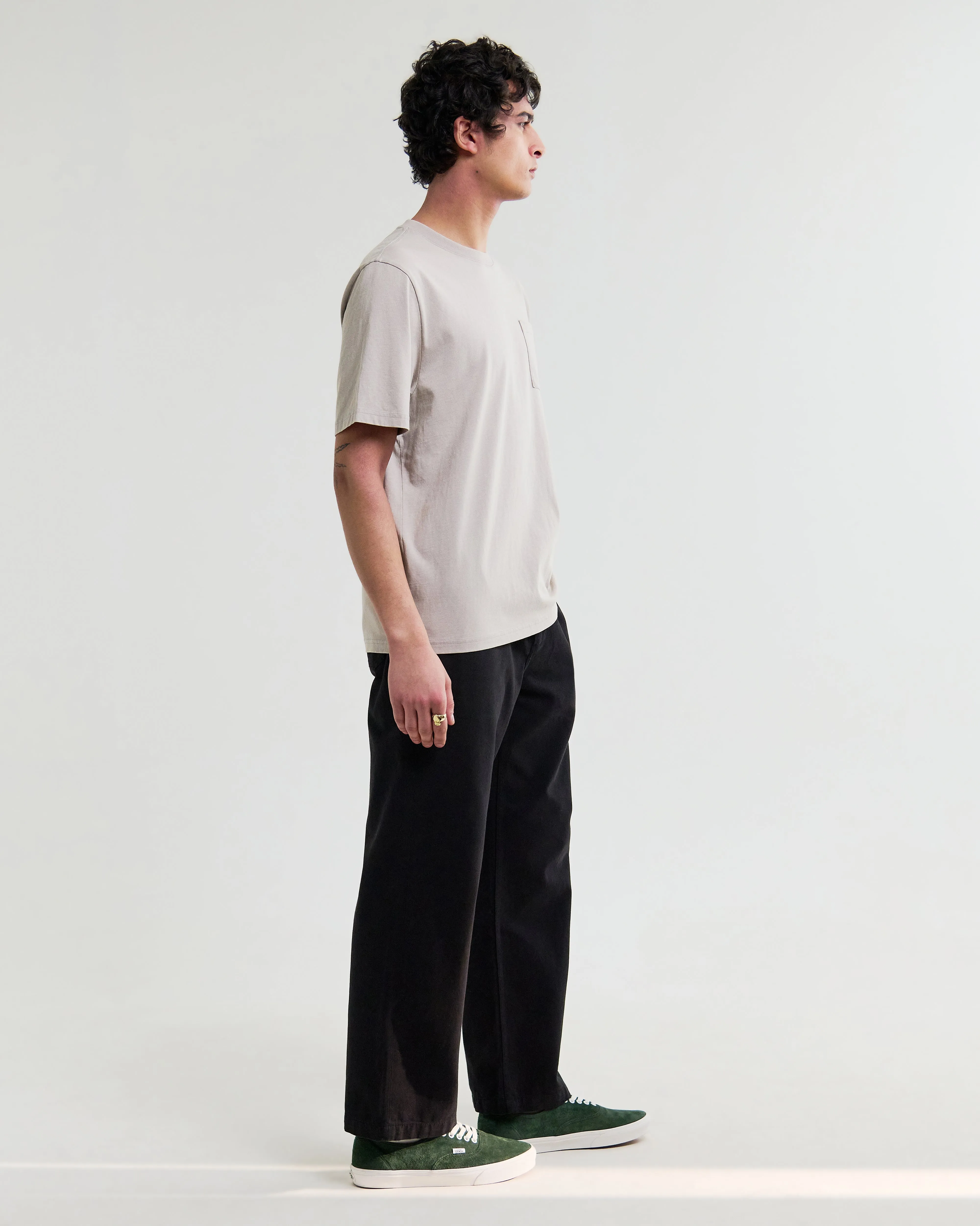 Dean - Washed Clay Compact Cotton Pocket T-Shirt sold by Wax London product image thumbnail 5