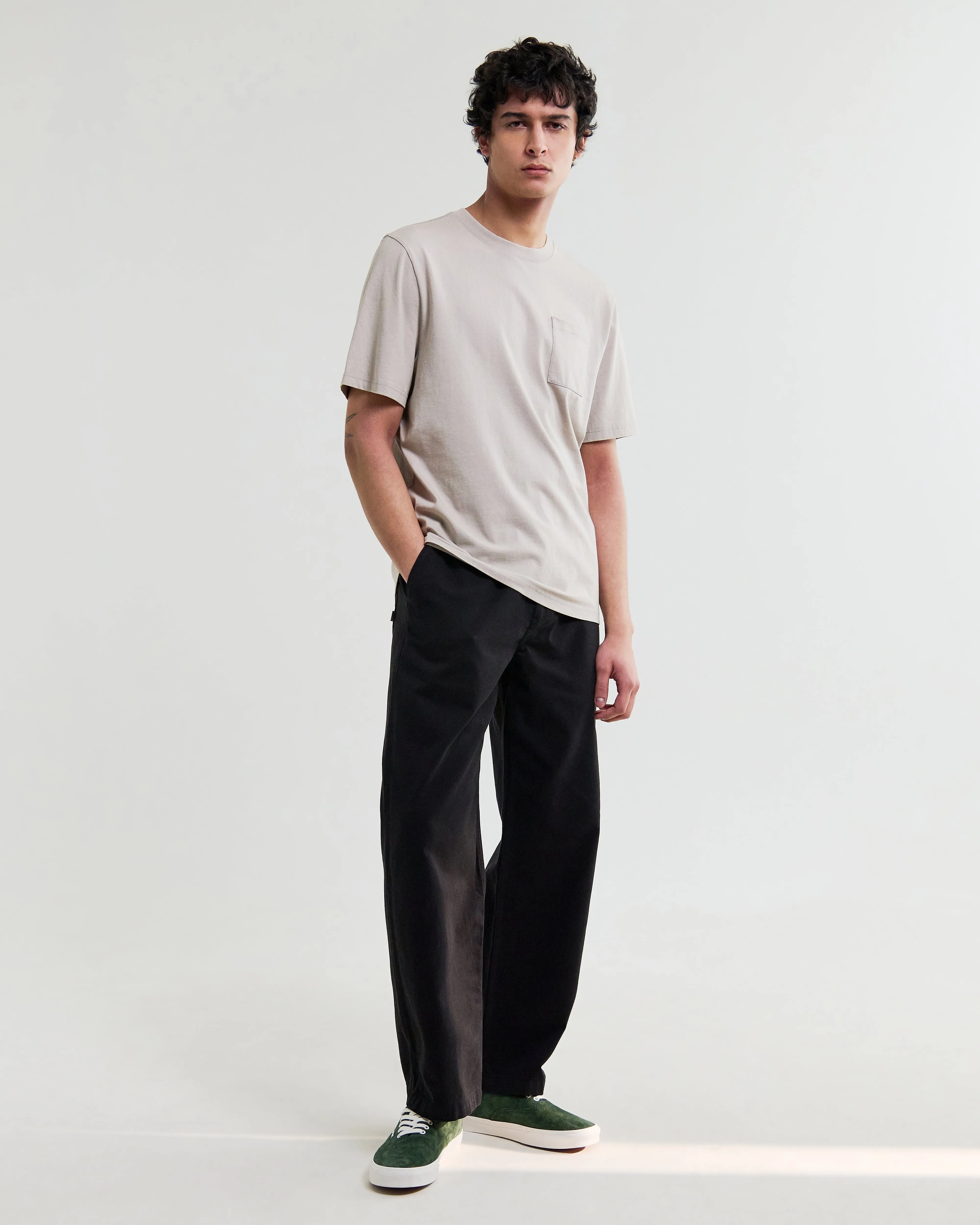 Dean - Washed Clay Compact Cotton Pocket T-Shirt sold by Wax London product image thumbnail 4