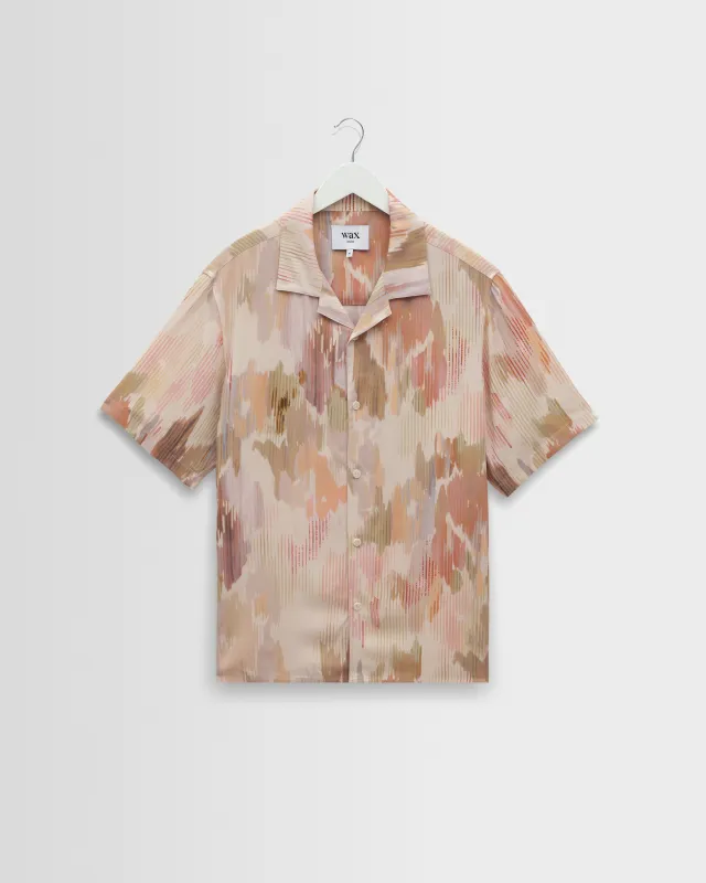Didcot - Pastel And Multicolour Floral Short-Sleeve Shirt made by Wax London