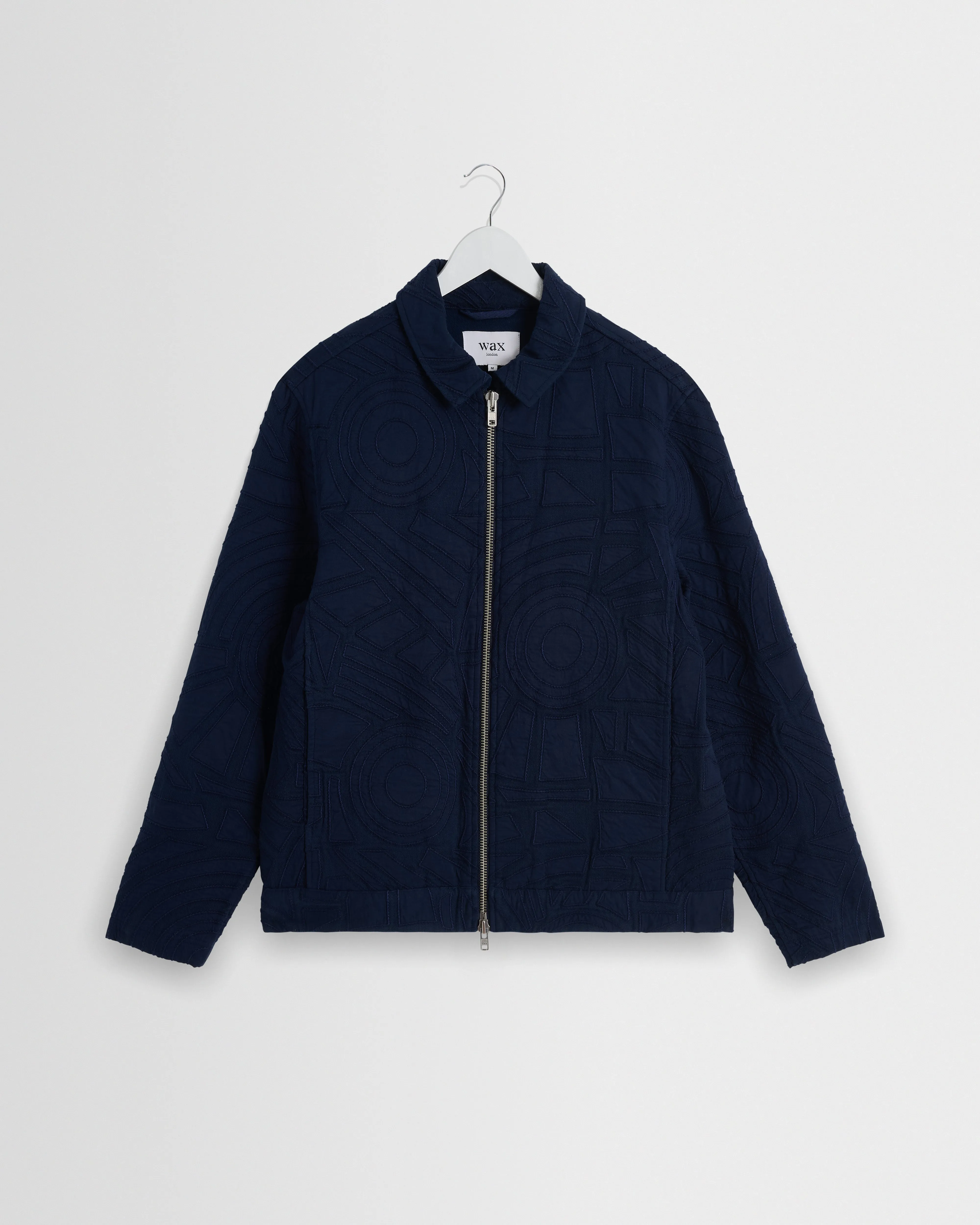 Park - Navy Tonal Applique Jacket sold by Wax London