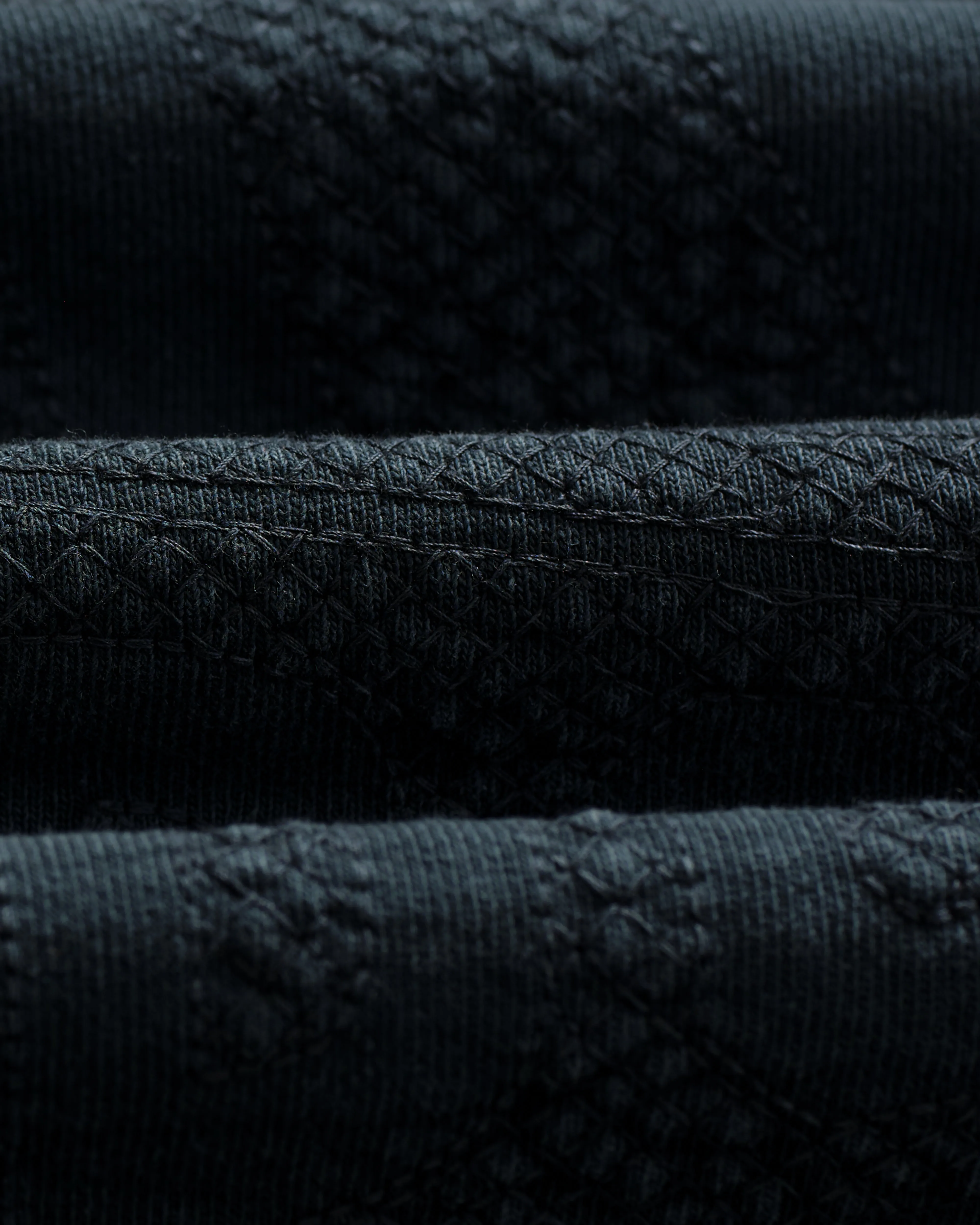 Sidney - Washed Black Embroidered Loopback Cotton Sweatshirt sold by Wax London product image thumbnail 4