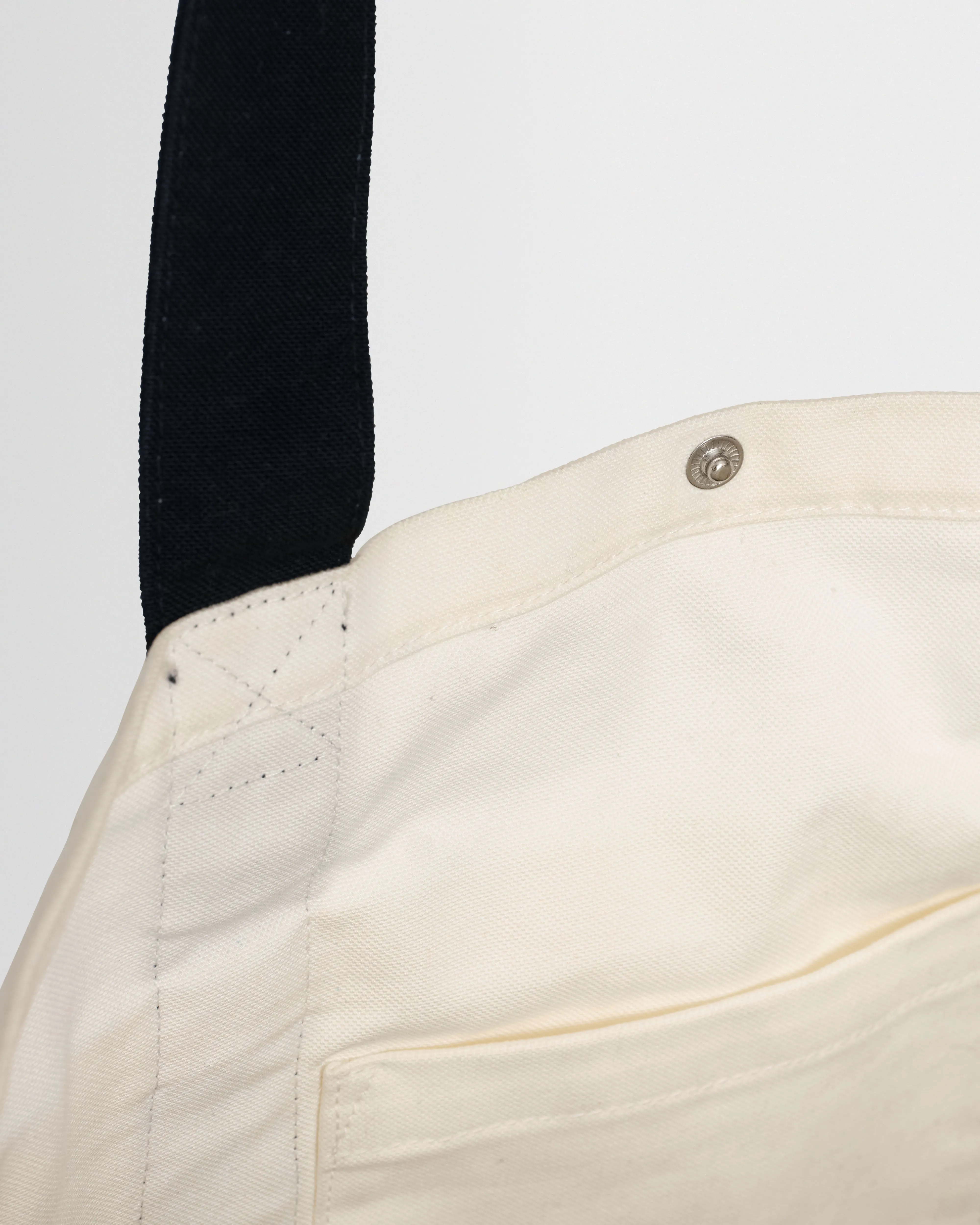 Truman - Ecru And Navy Canvas Tote Bag sold by Wax London product image thumbnail 3