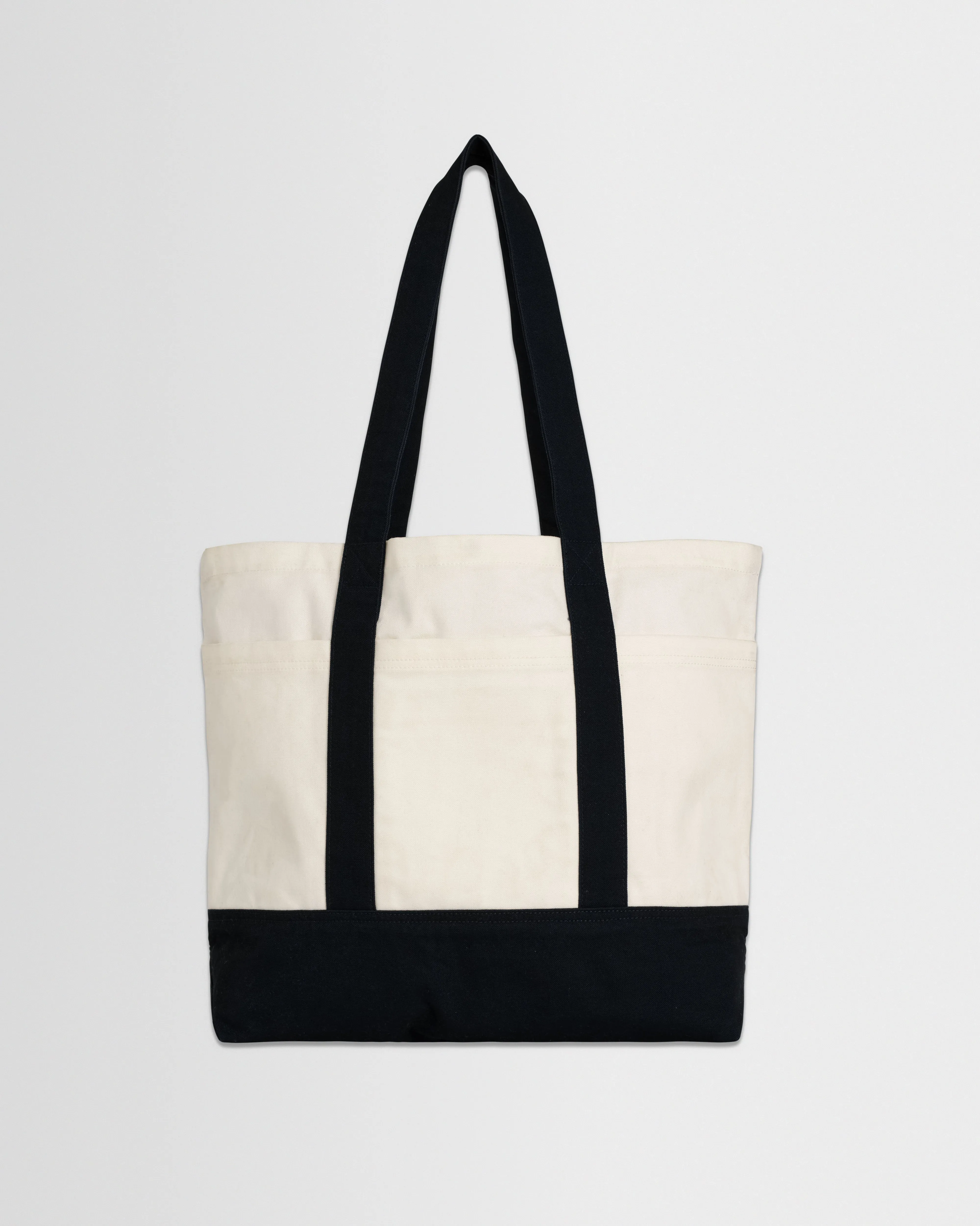 Truman - Ecru And Navy Canvas Tote Bag sold by Wax London product image thumbnail 4