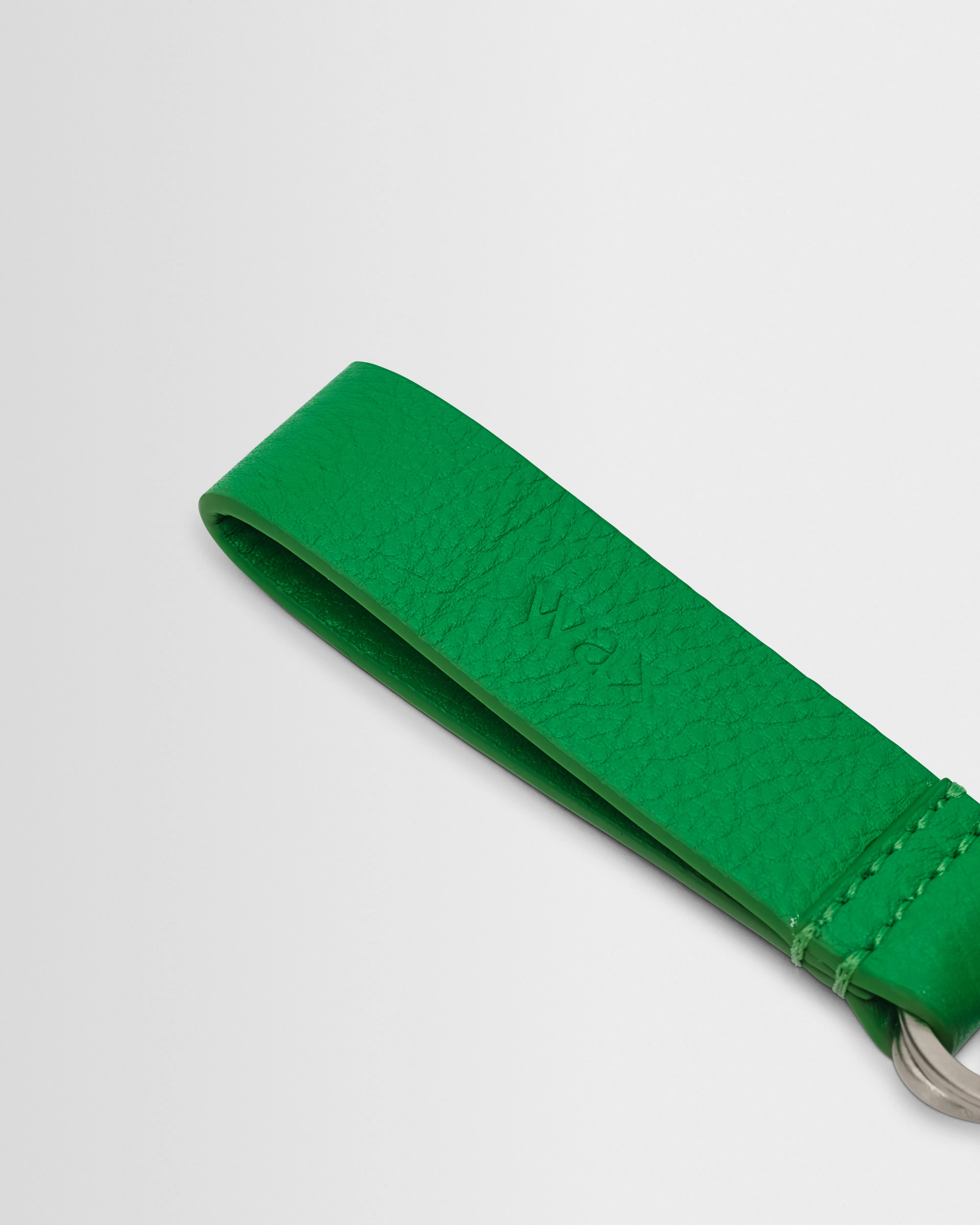 Boston - Bright Green Grain Leather Keyring sold by Wax London product image thumbnail 3