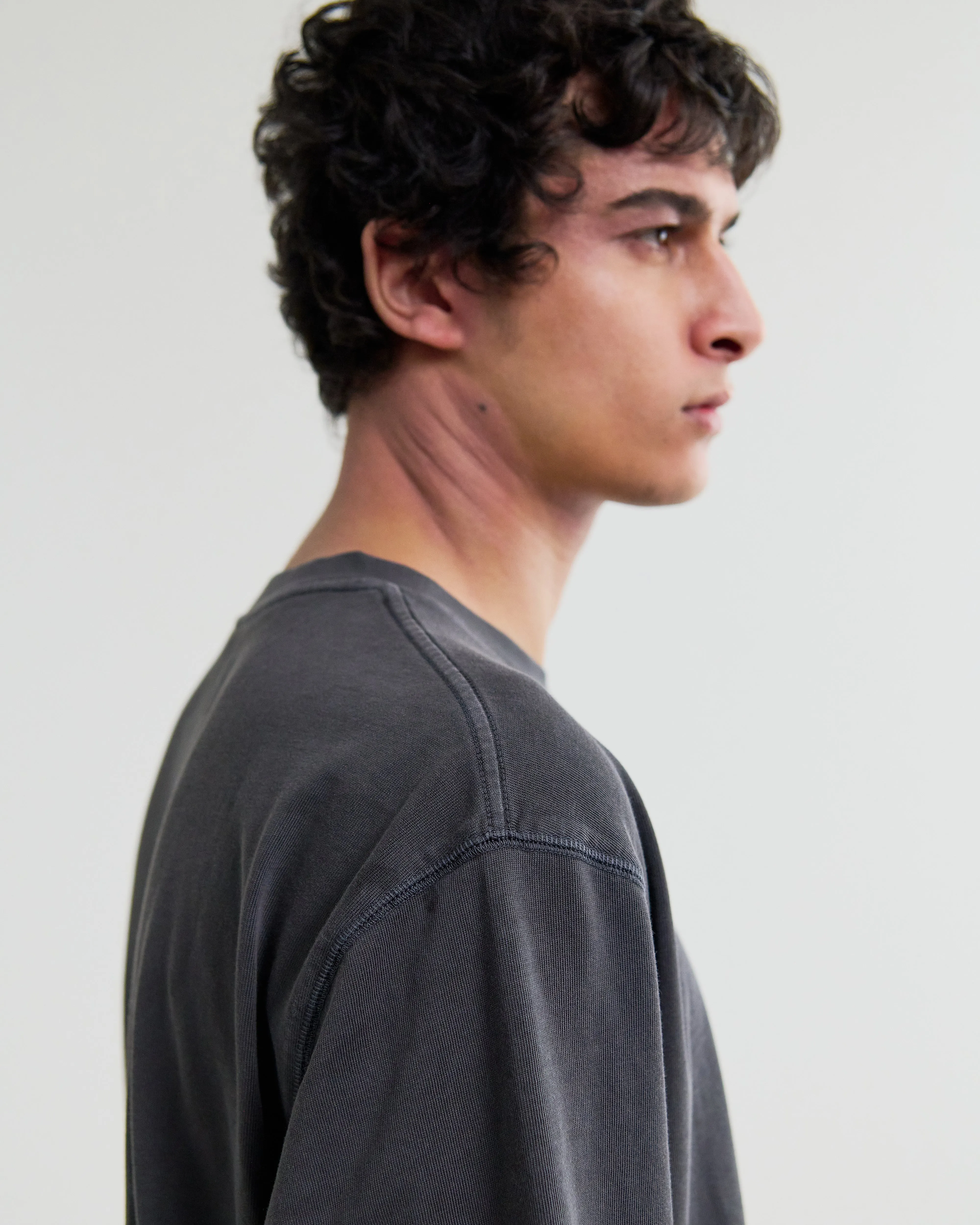 Mark - Washed Black Compact Cotton T-Shirt sold by Wax London product image thumbnail 3