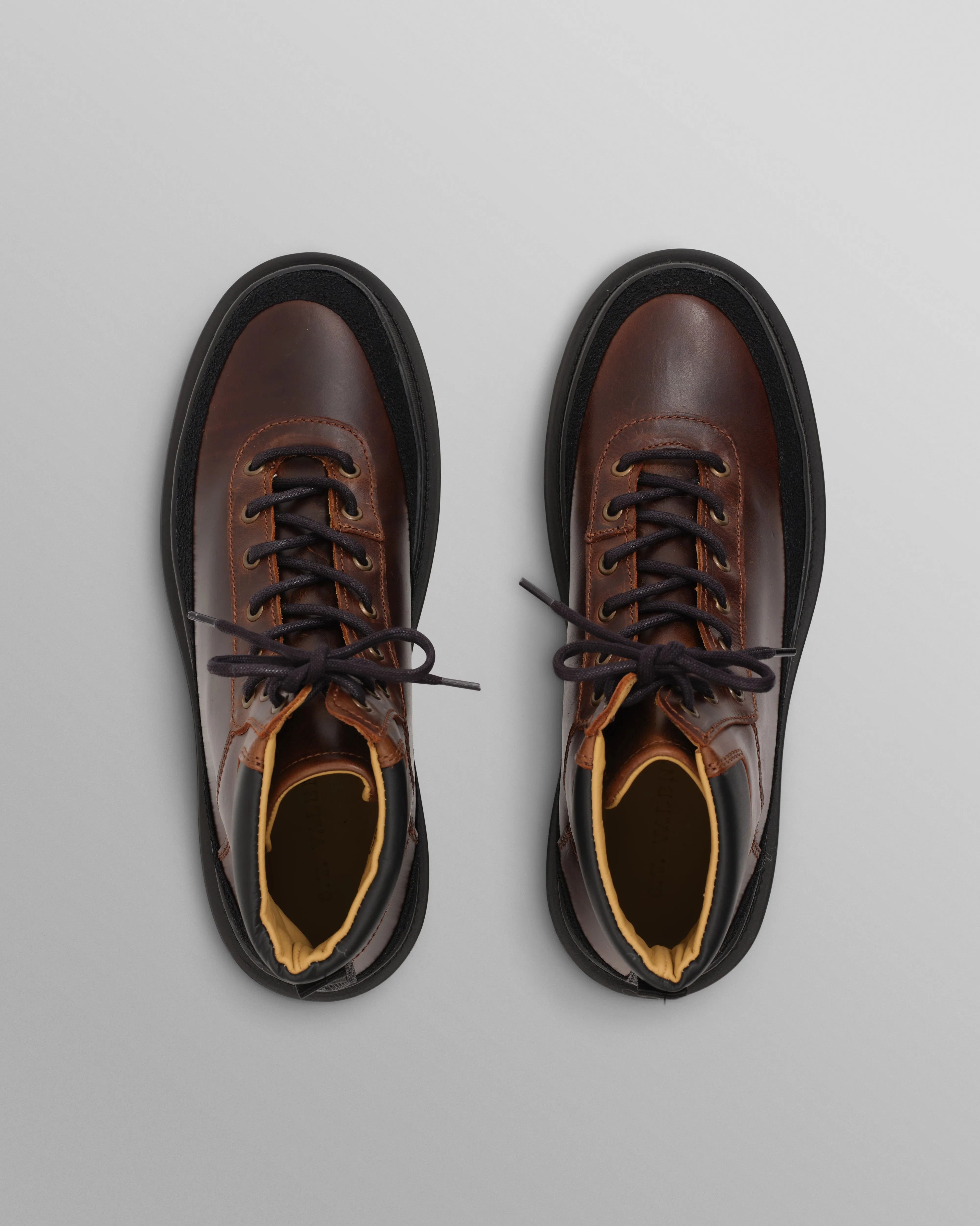 S.T. Valentin - Brown Smooth Leather Outset Boot sold by Wax London product image thumbnail 2