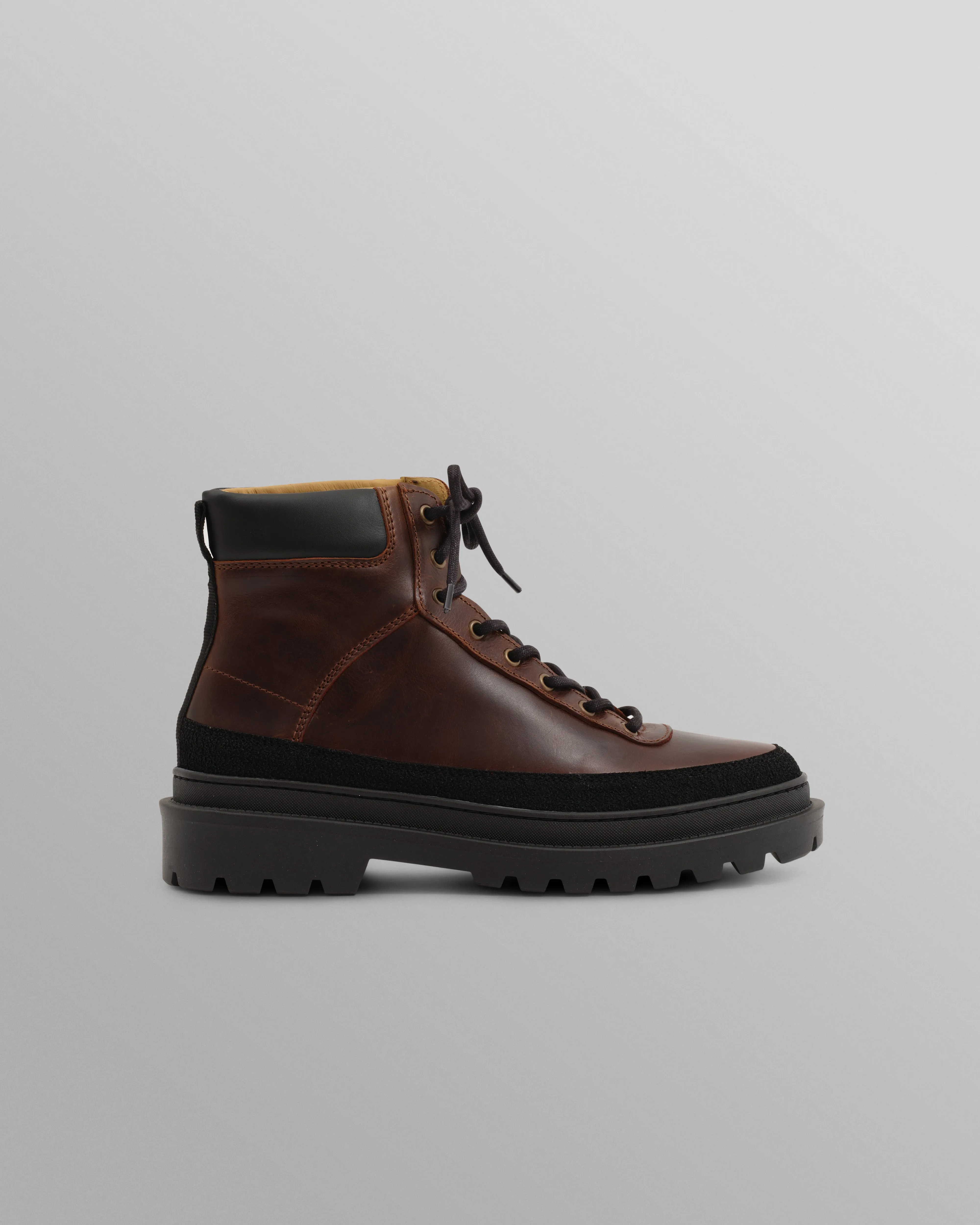 S.T. Valentin - Brown Smooth Leather Outset Boot sold by Wax London