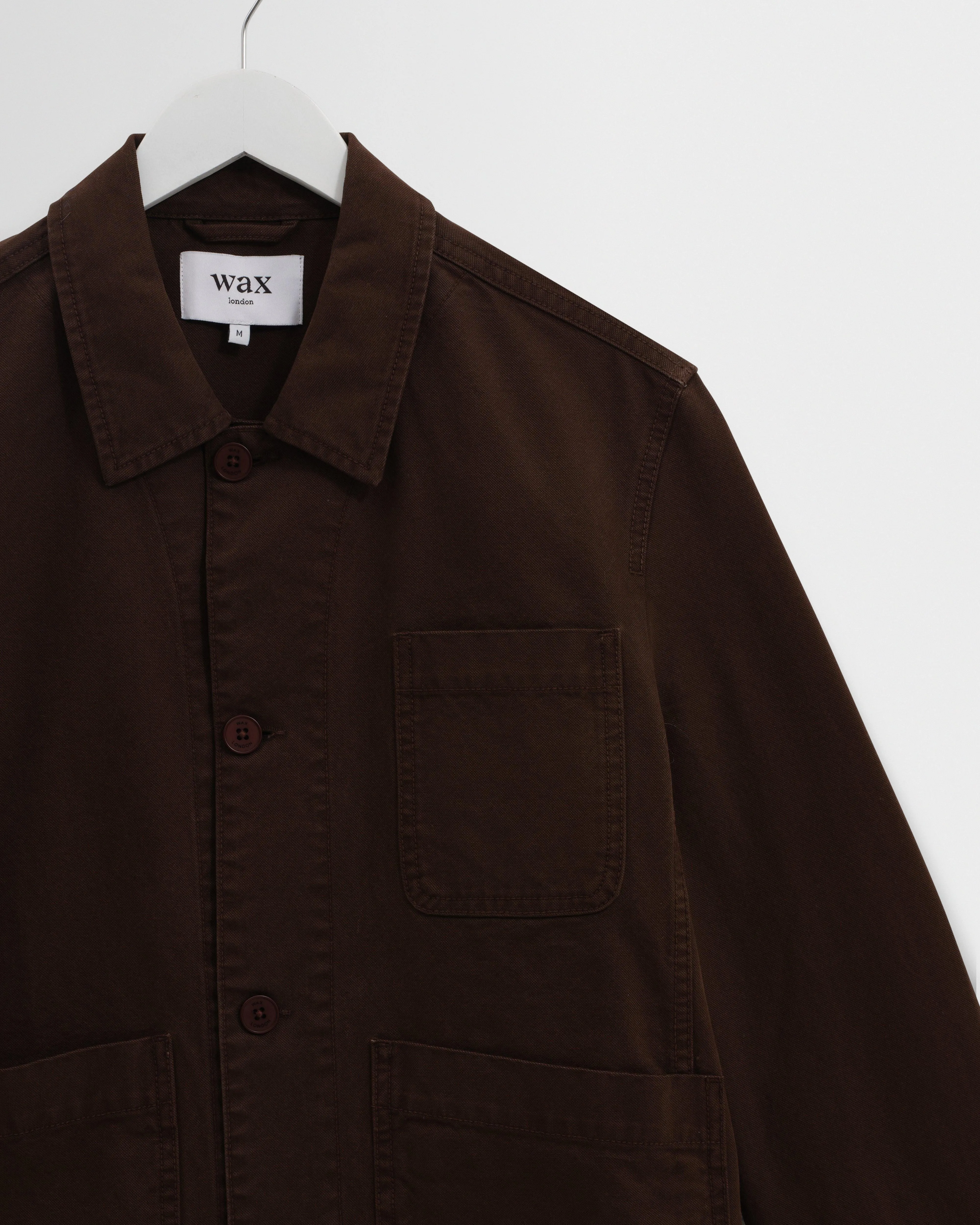 Healey - Brown Organic Cotton Chore Jacket sold by Wax London product image thumbnail 3