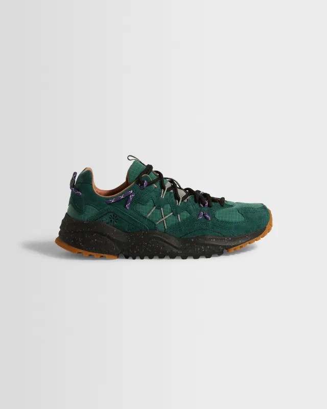 Flower Mountain YAMABUSHI - Green Bottle Suede And Nylon Trainers sold by Wax London