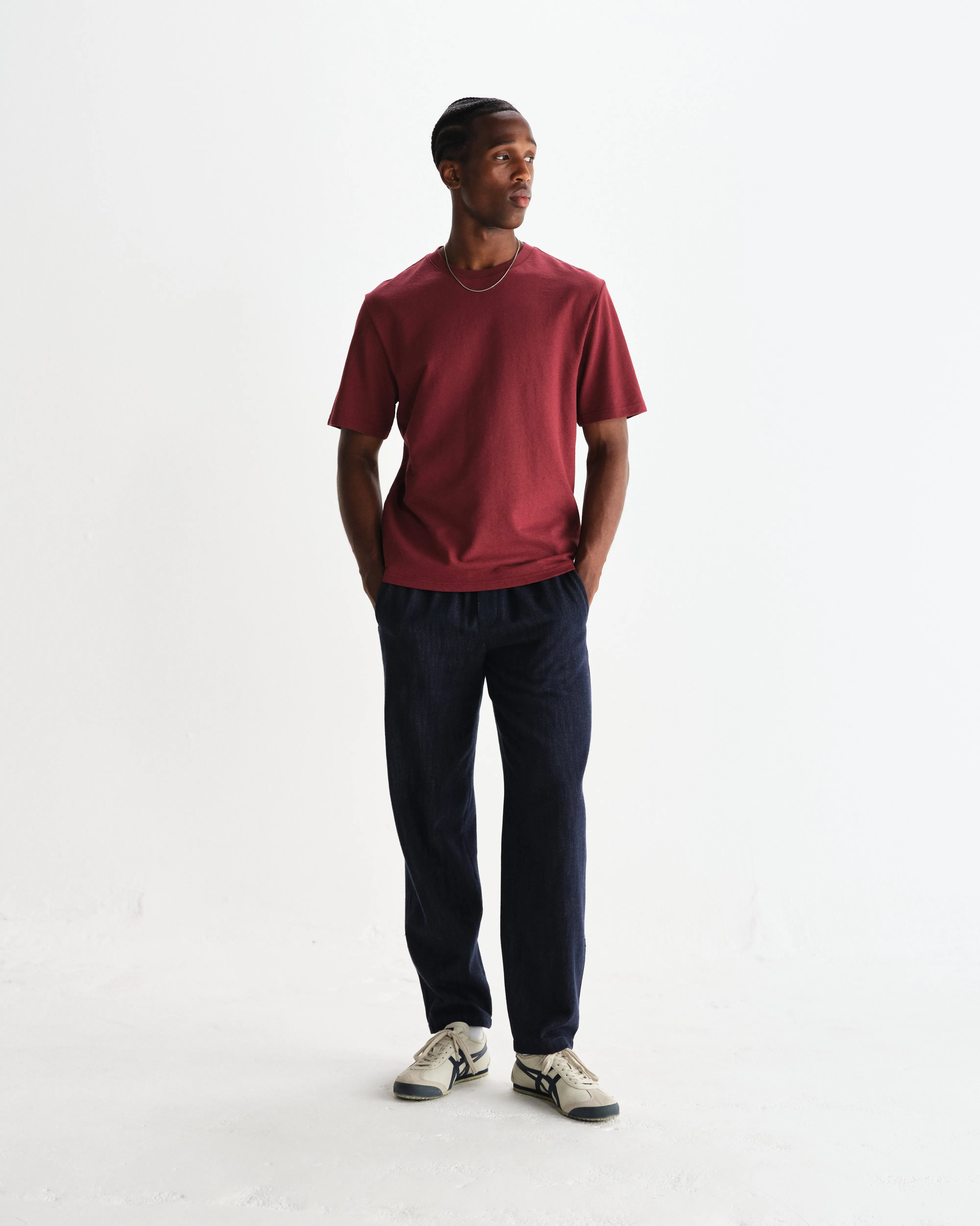 Tyne - Navy Wool-Blend Trousers sold by Wax London product image thumbnail 2