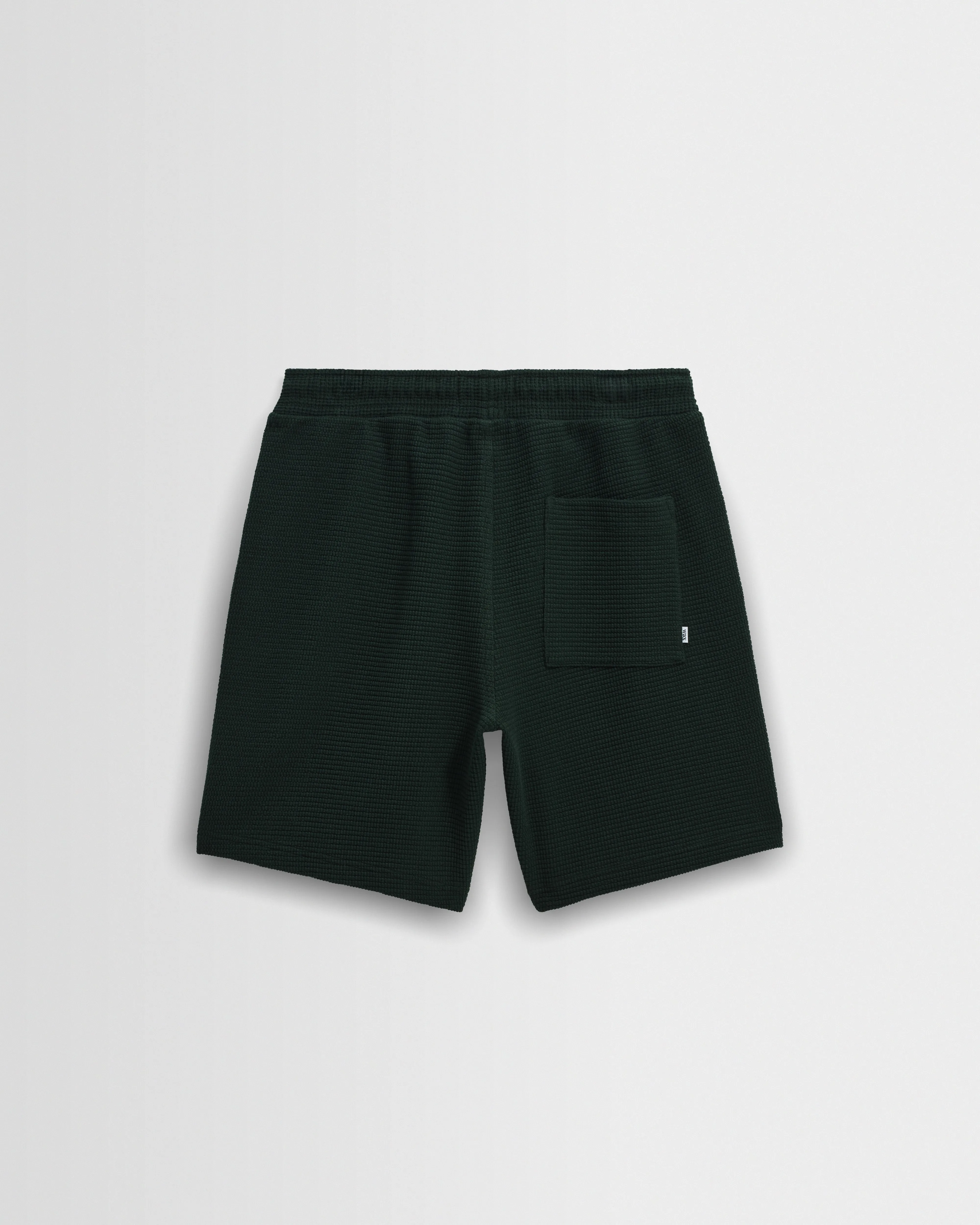 Sam - Bottle Green Textured Waffle Shorts sold by Wax London product image thumbnail 5