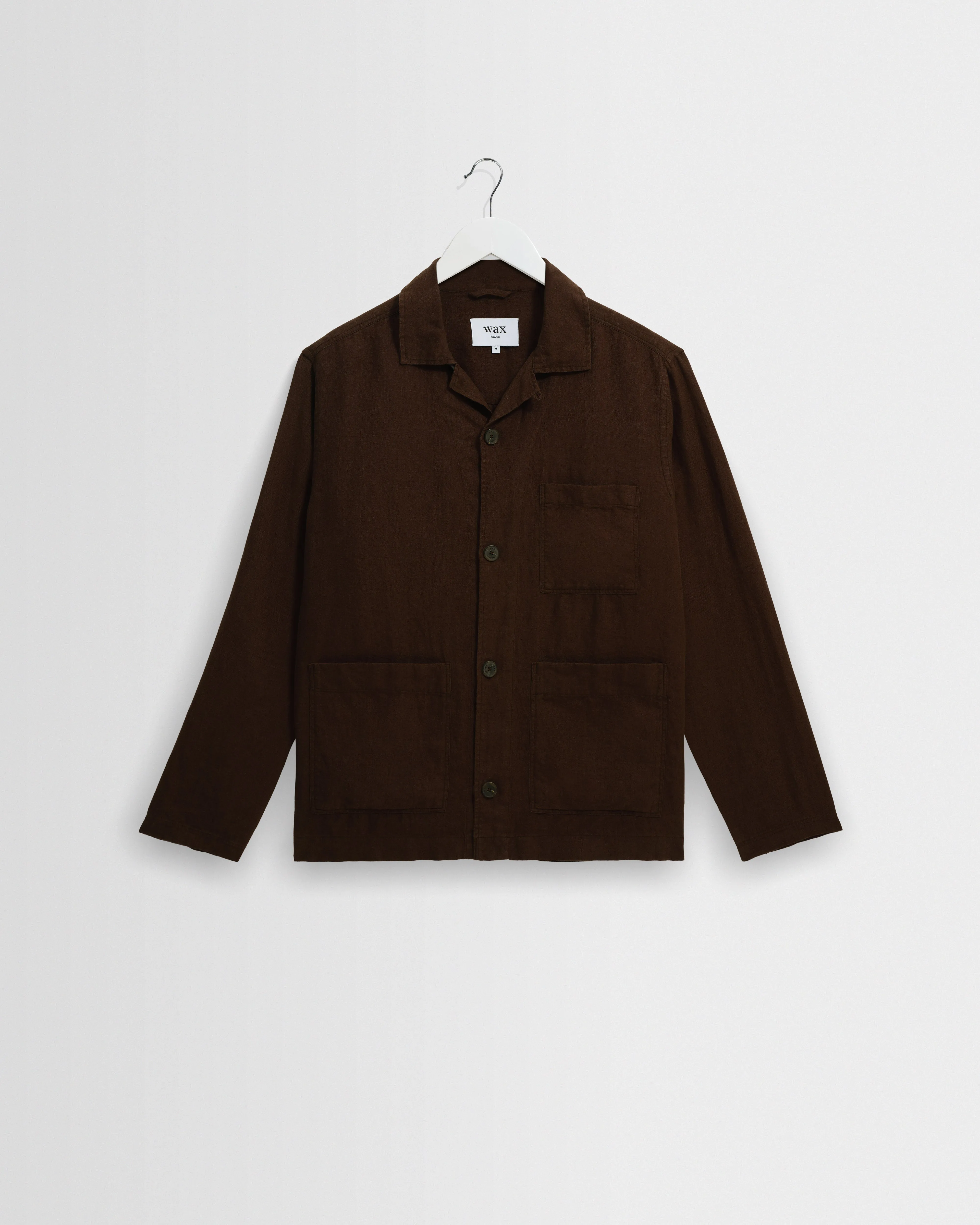 Kimpton - Brown Washed Linen Jacket sold by Wax London
