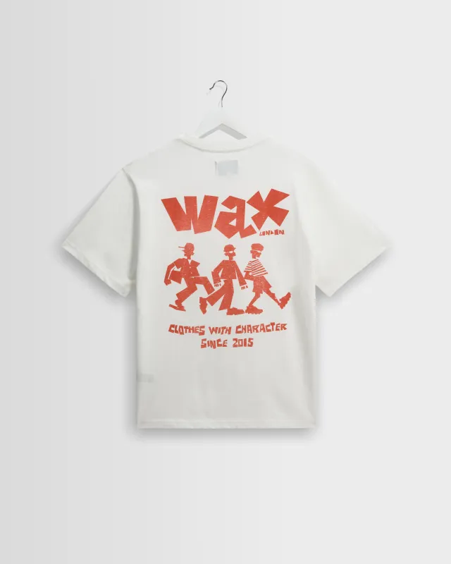 Milton - Off White Character Graphic T-Shirt made by Wax London