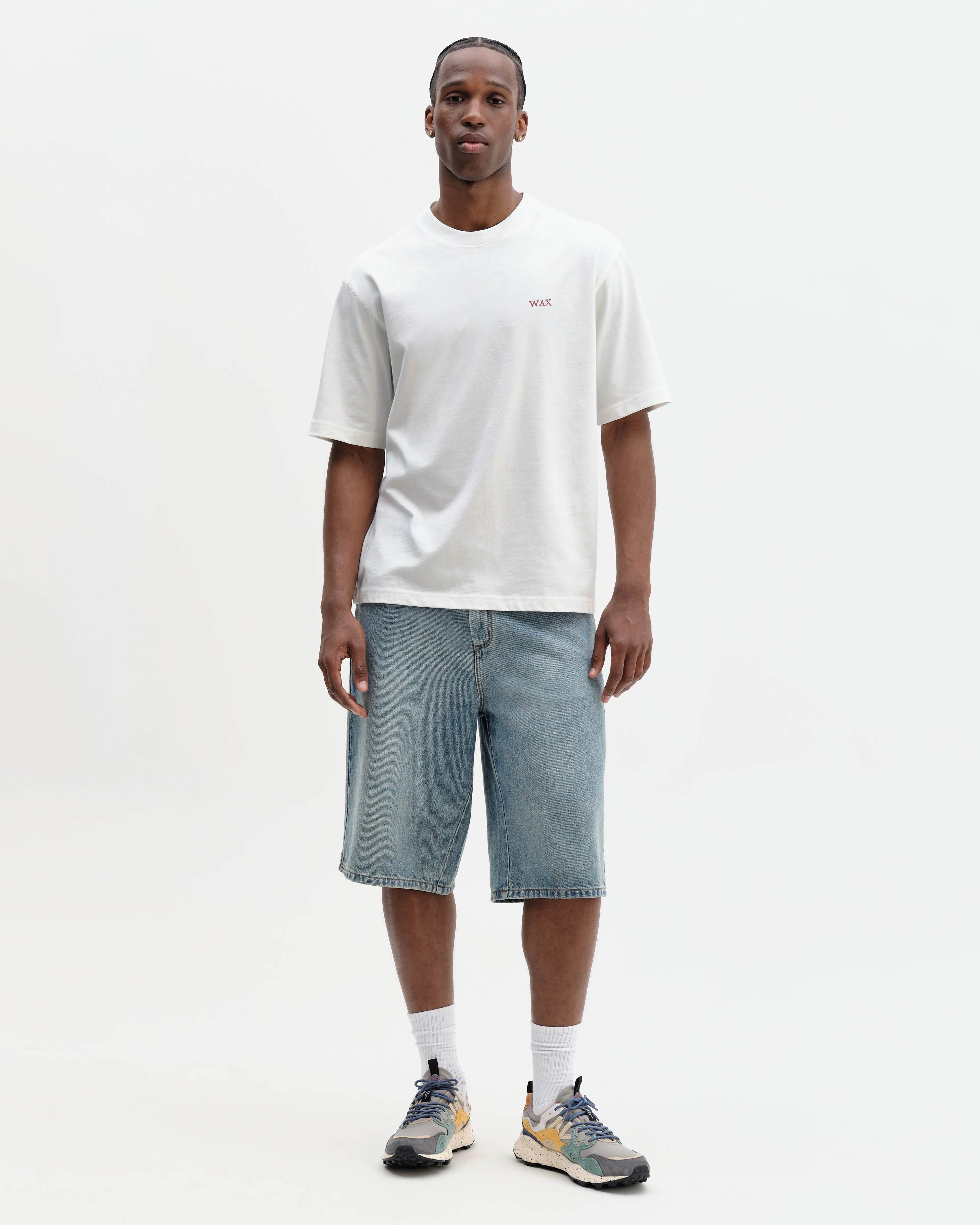 Dean - Off White Layered Flower Graphic T-Shirt sold by Wax London product image thumbnail 4