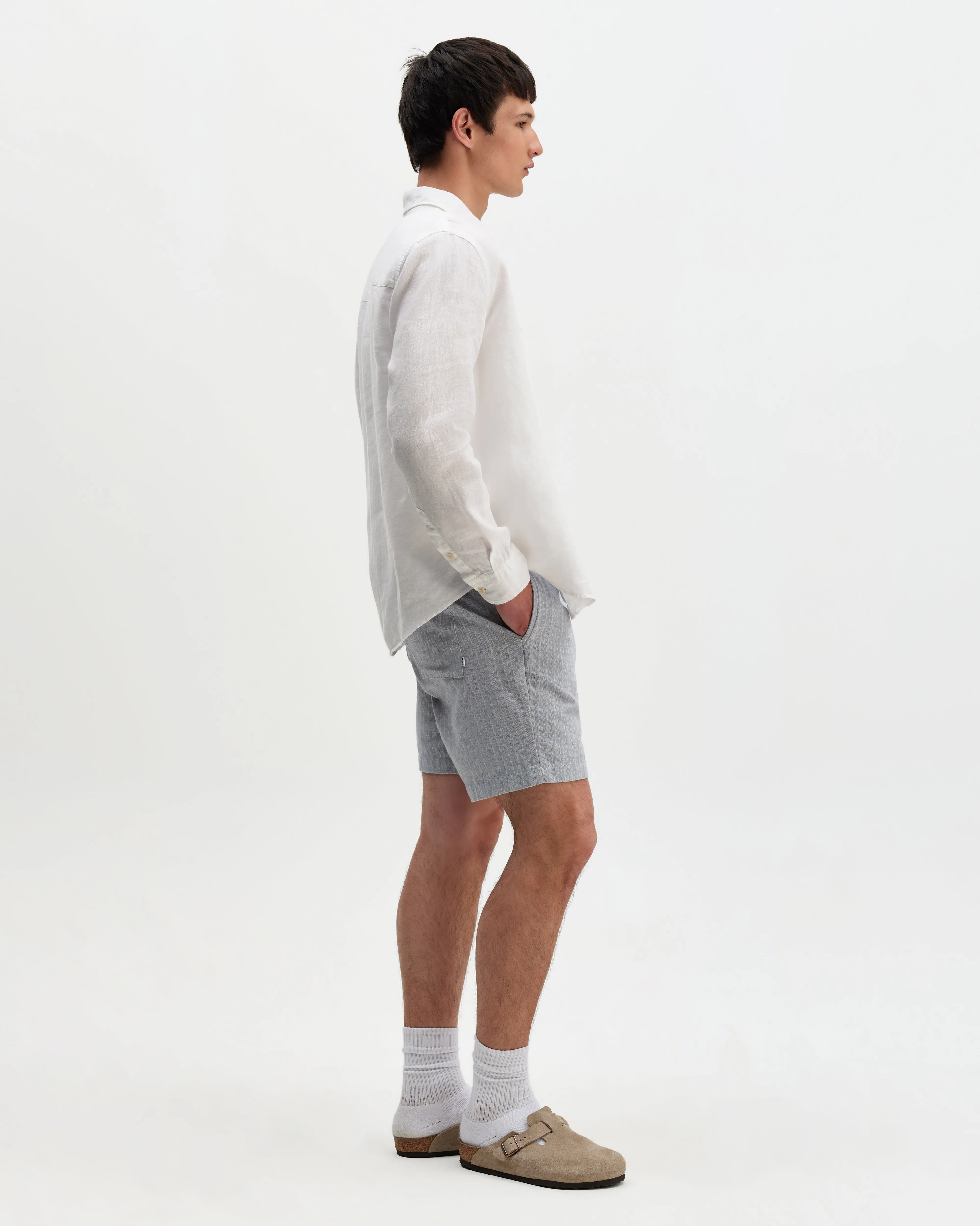 Dartford - White Washed Linen Shirt sold by Wax London product image thumbnail 5