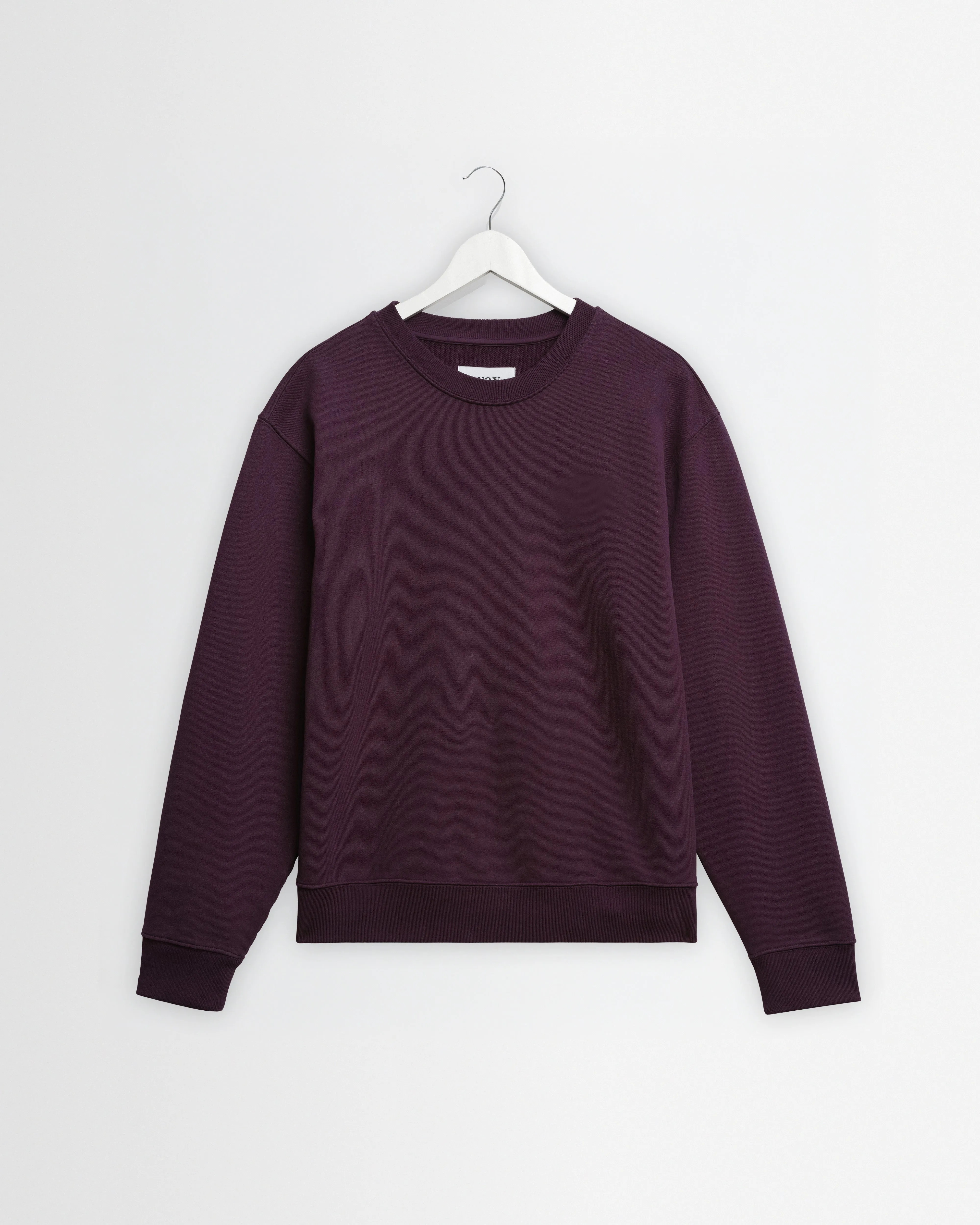 Sidney - Washed Purple Loopback Cotton Sweatshirt sold by Wax London