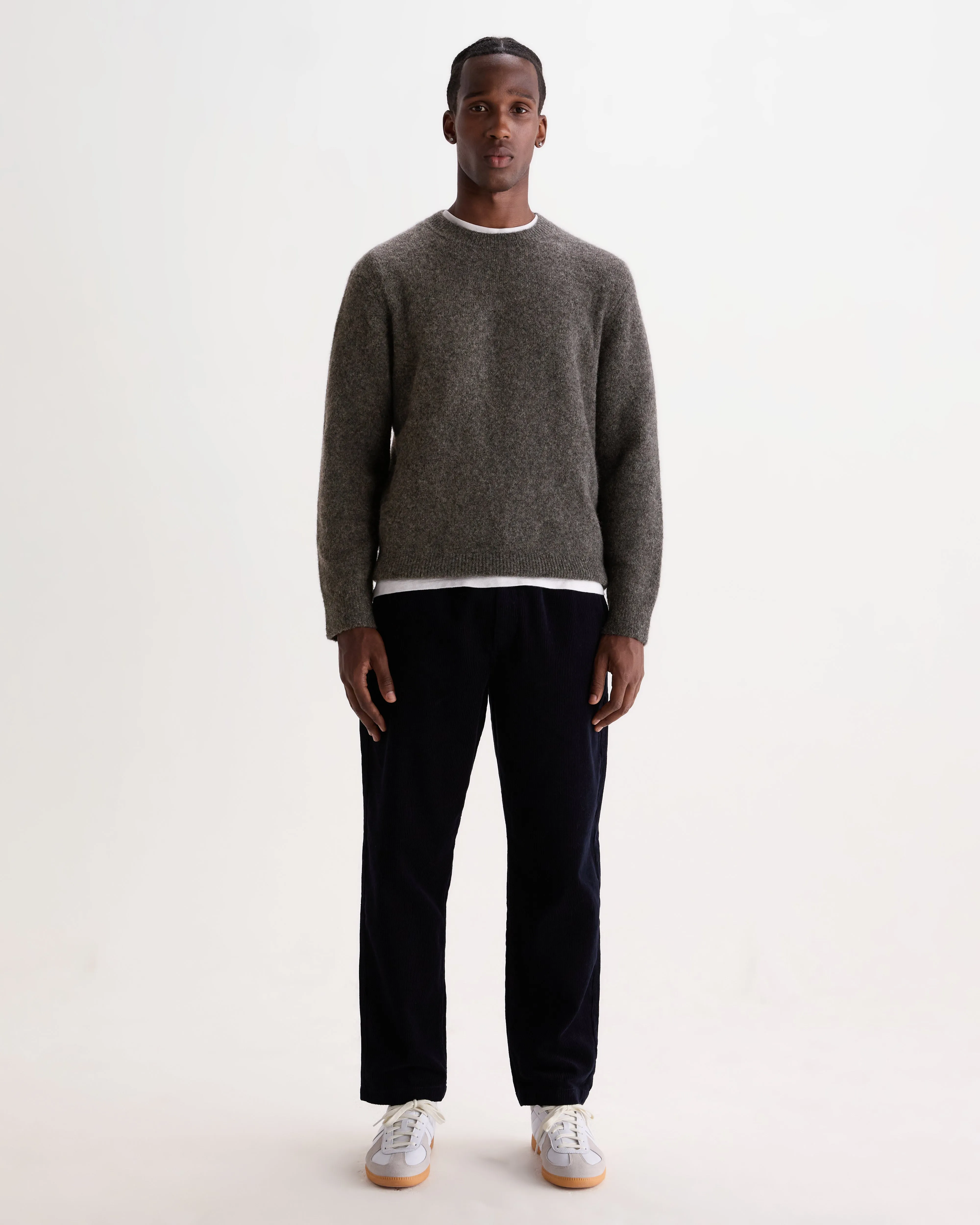 Wilde - Charcoal Fluffy Wool Crewneck sold by Wax London product image thumbnail 4