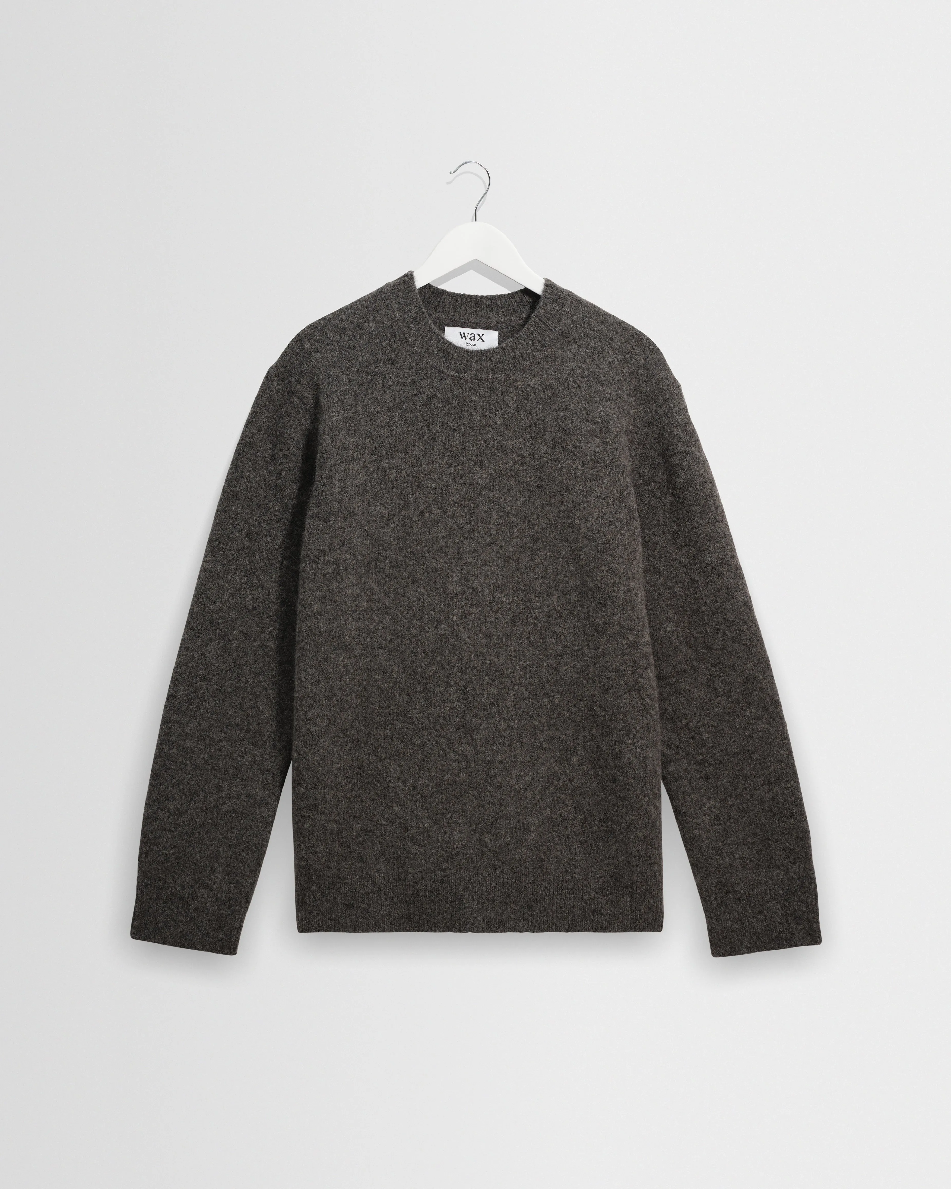 Wilde - Charcoal Fluffy Wool Crewneck sold by Wax London