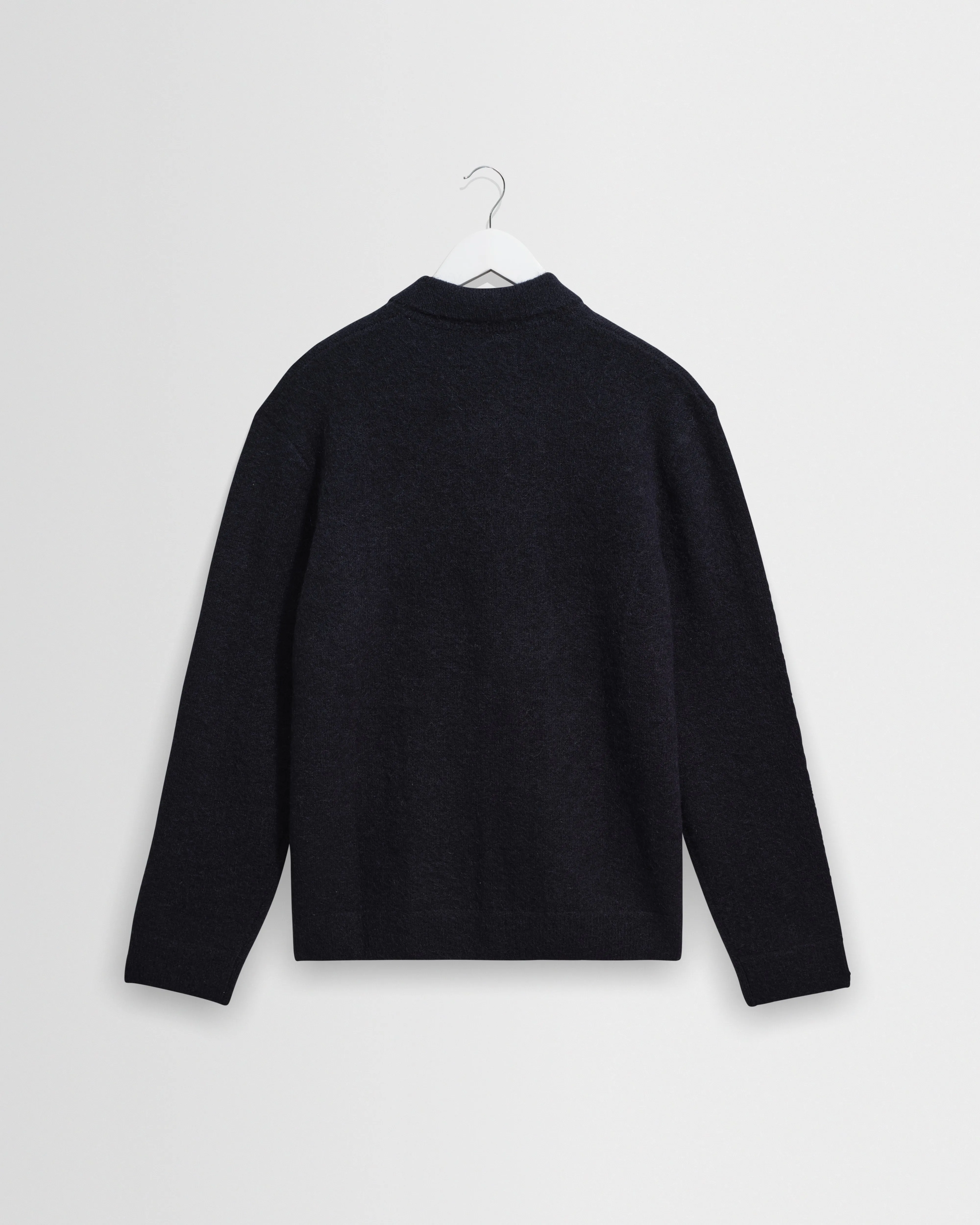 Ashford - Navy Fluffy Wool Polo sold by Wax London product image thumbnail 3