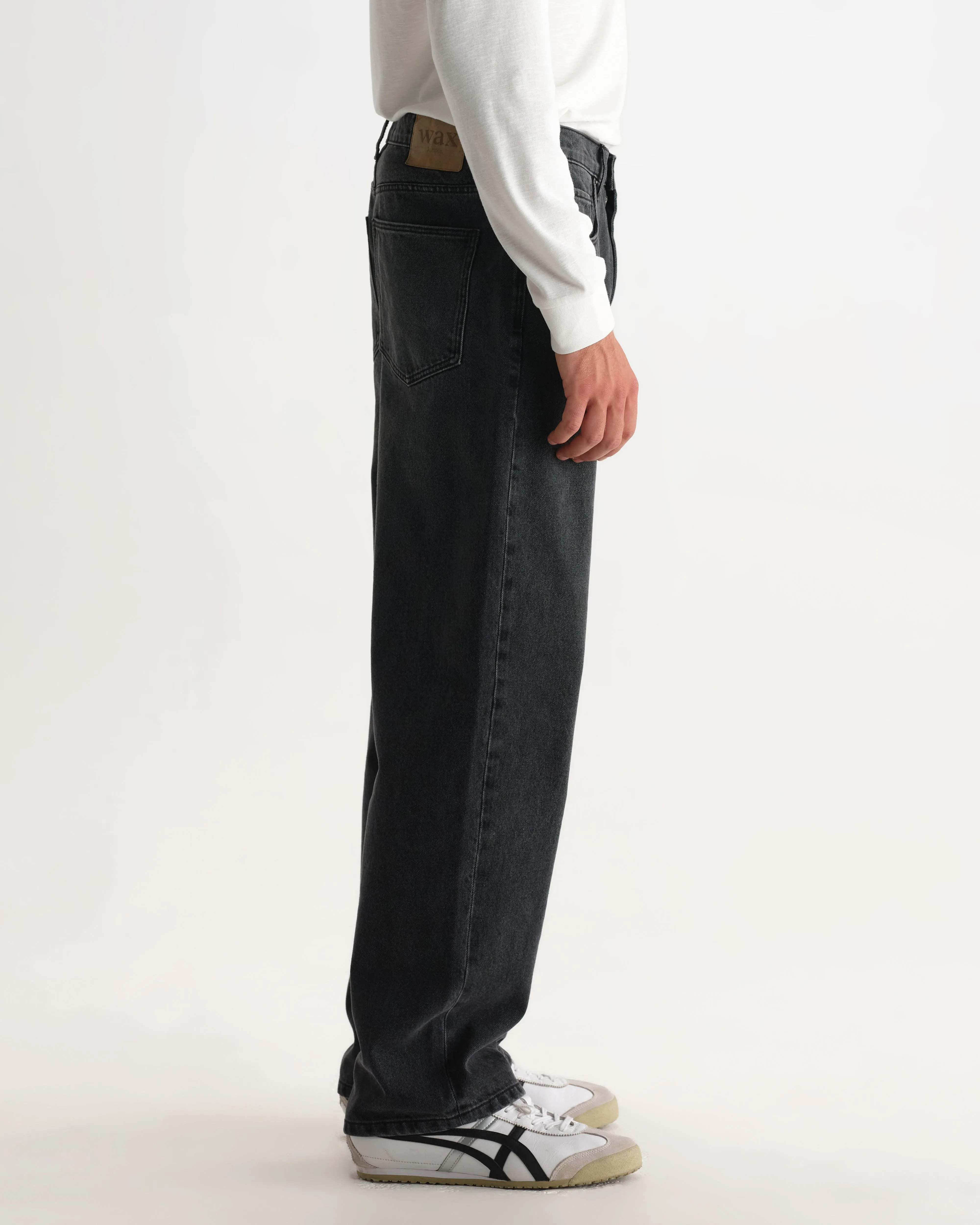 Felix - Washed Vintage Black Loose Fit Denim Jeans sold by Wax London product image thumbnail 5