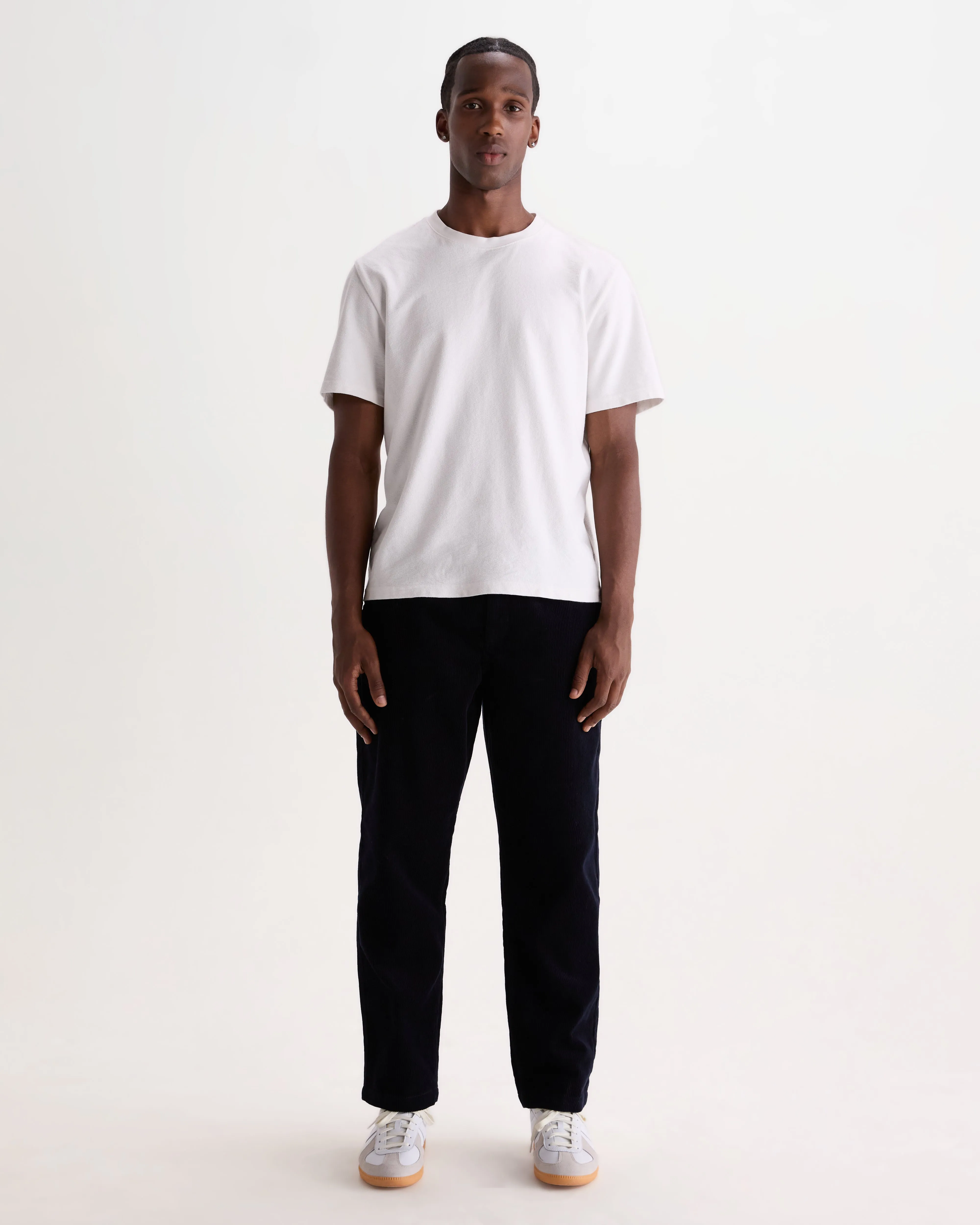 Kurt - Navy Cotton Corduroy Trouser sold by Wax London product image thumbnail 3
