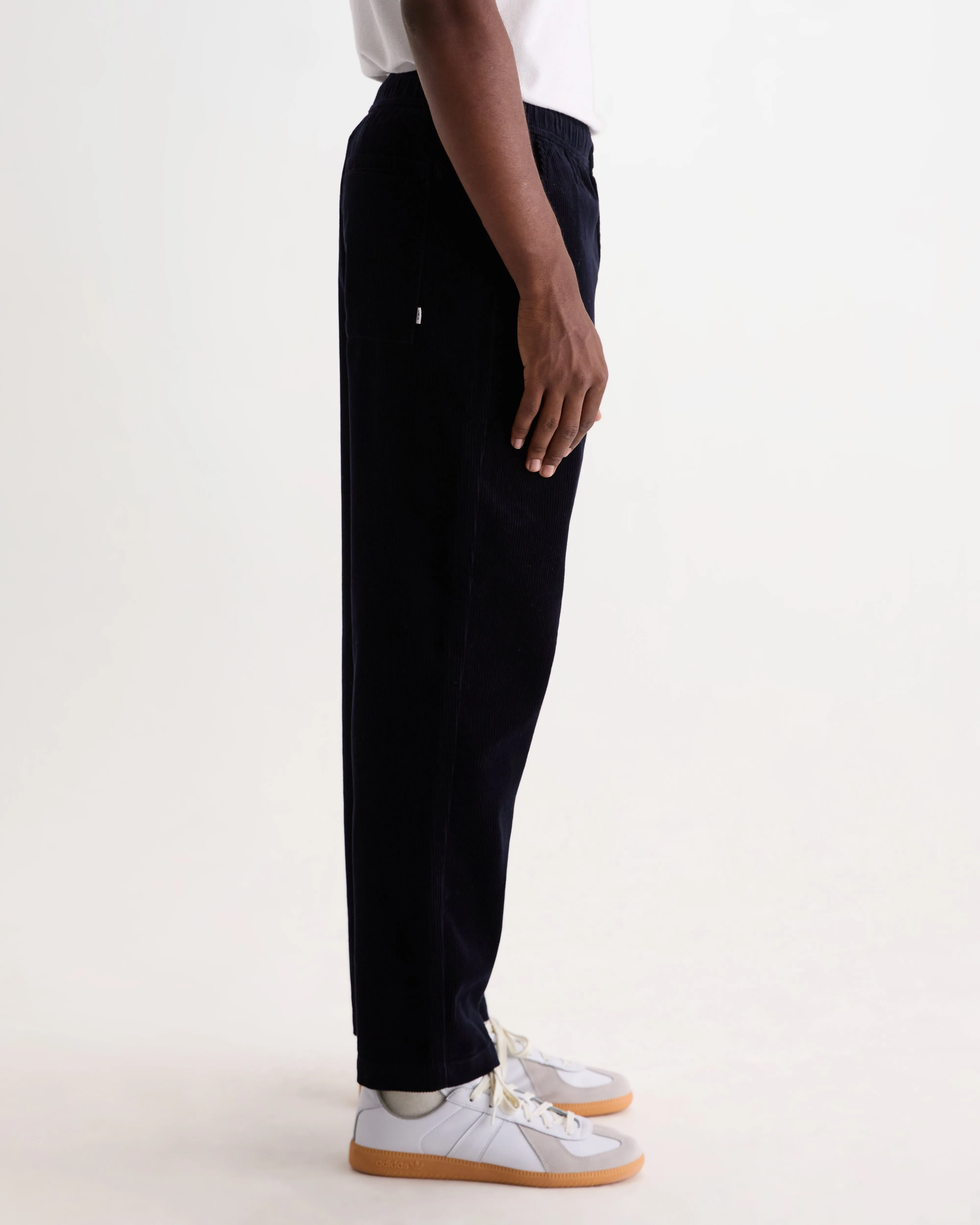 Kurt - Navy Cotton Corduroy Trouser sold by Wax London product image thumbnail 5