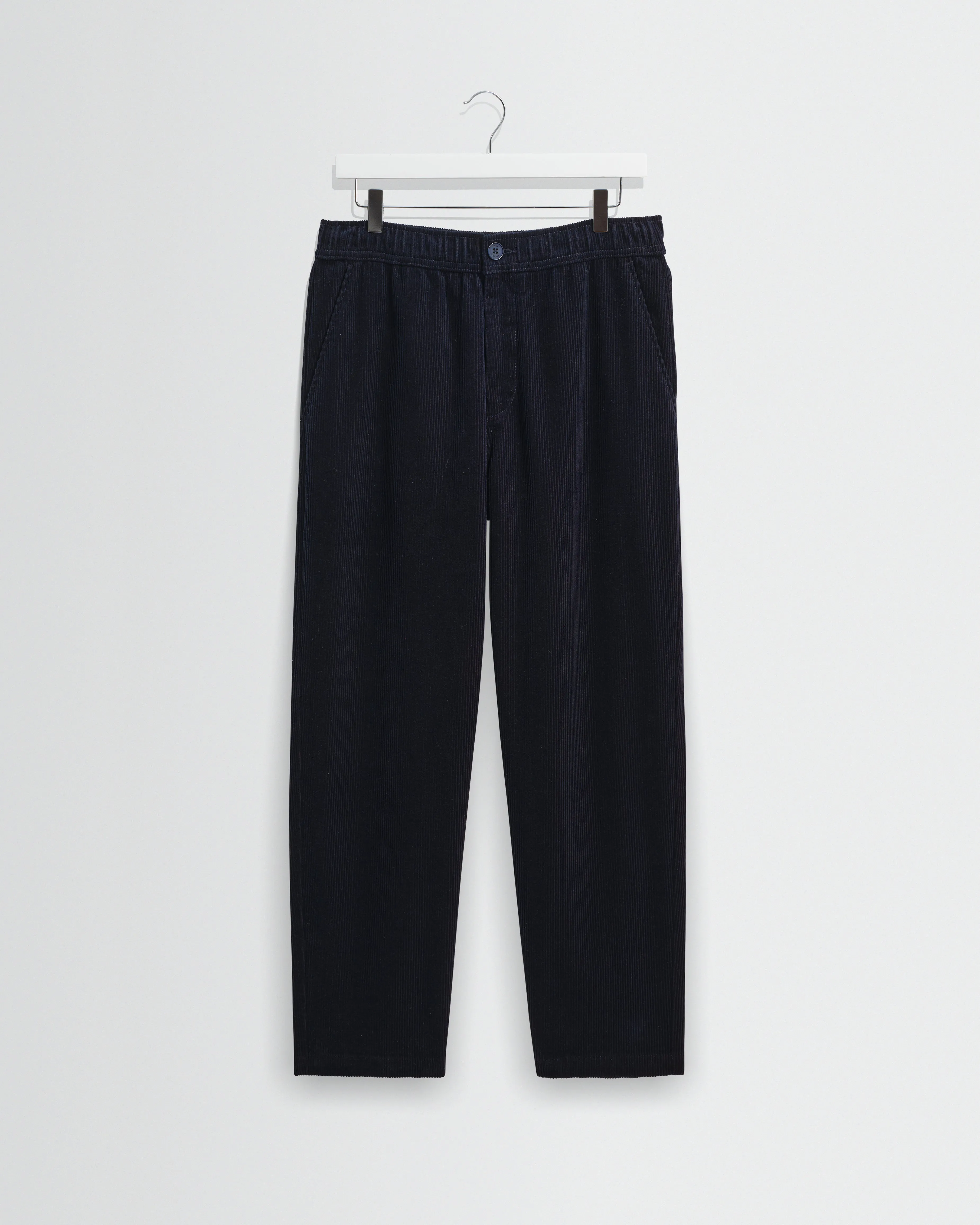 Kurt - Navy Cotton Corduroy Trouser sold by Wax London