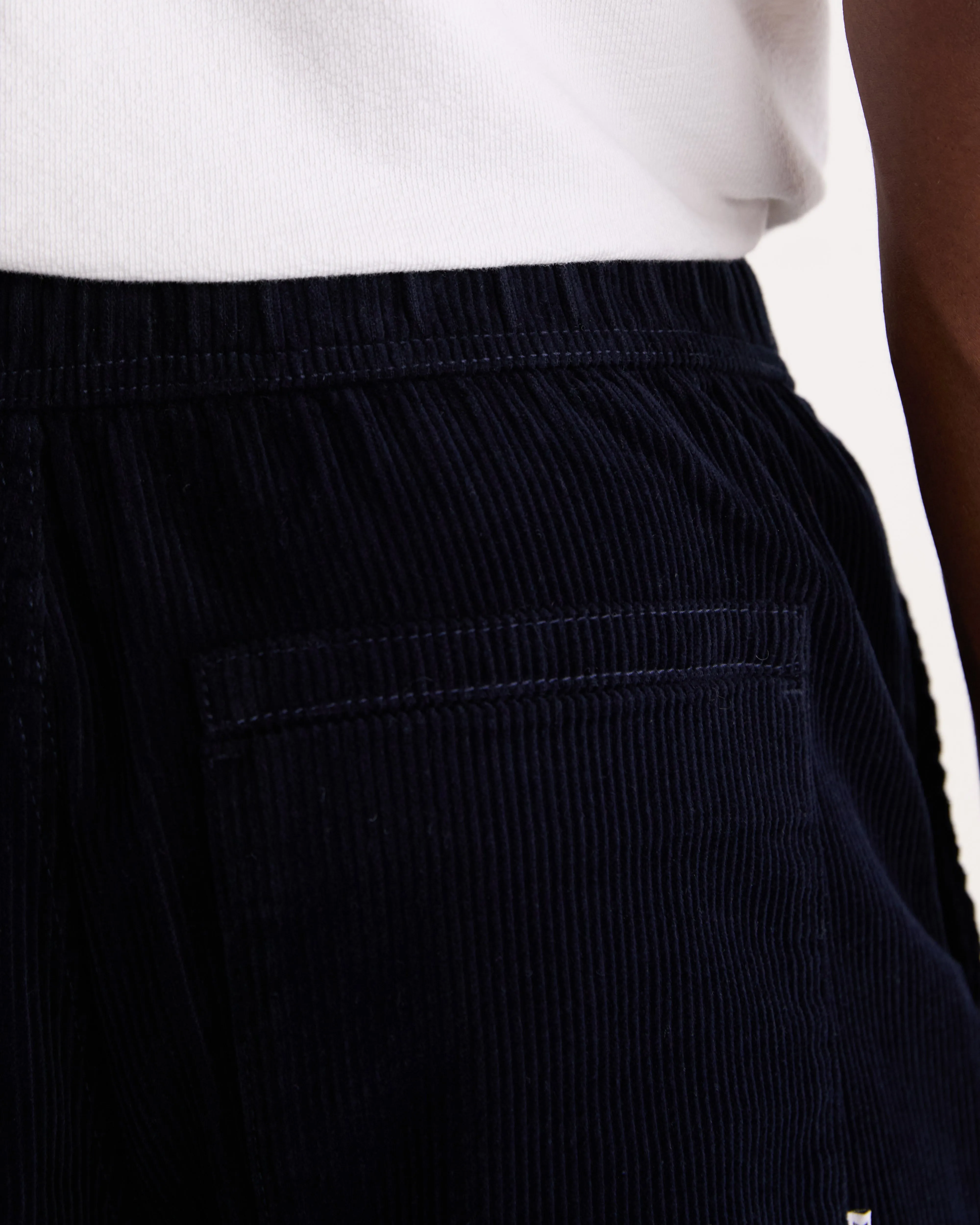 Kurt - Navy Cotton Corduroy Trouser sold by Wax London product image thumbnail 4