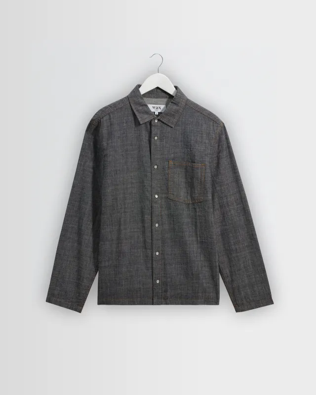 Manilla - Washed Indigo Chambray Shirt made by Wax London