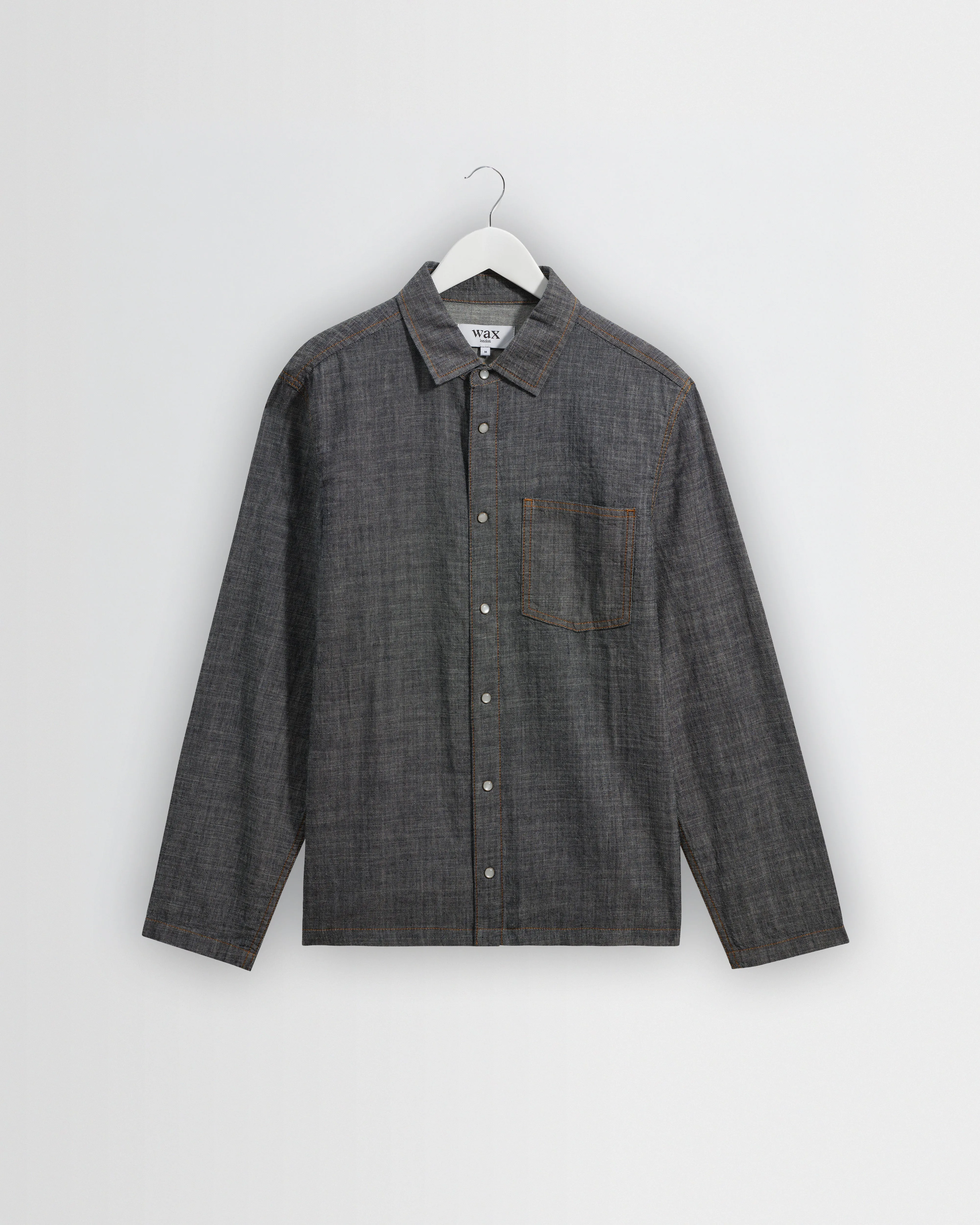Manilla - Washed Indigo Chambray Shirt sold by Wax London