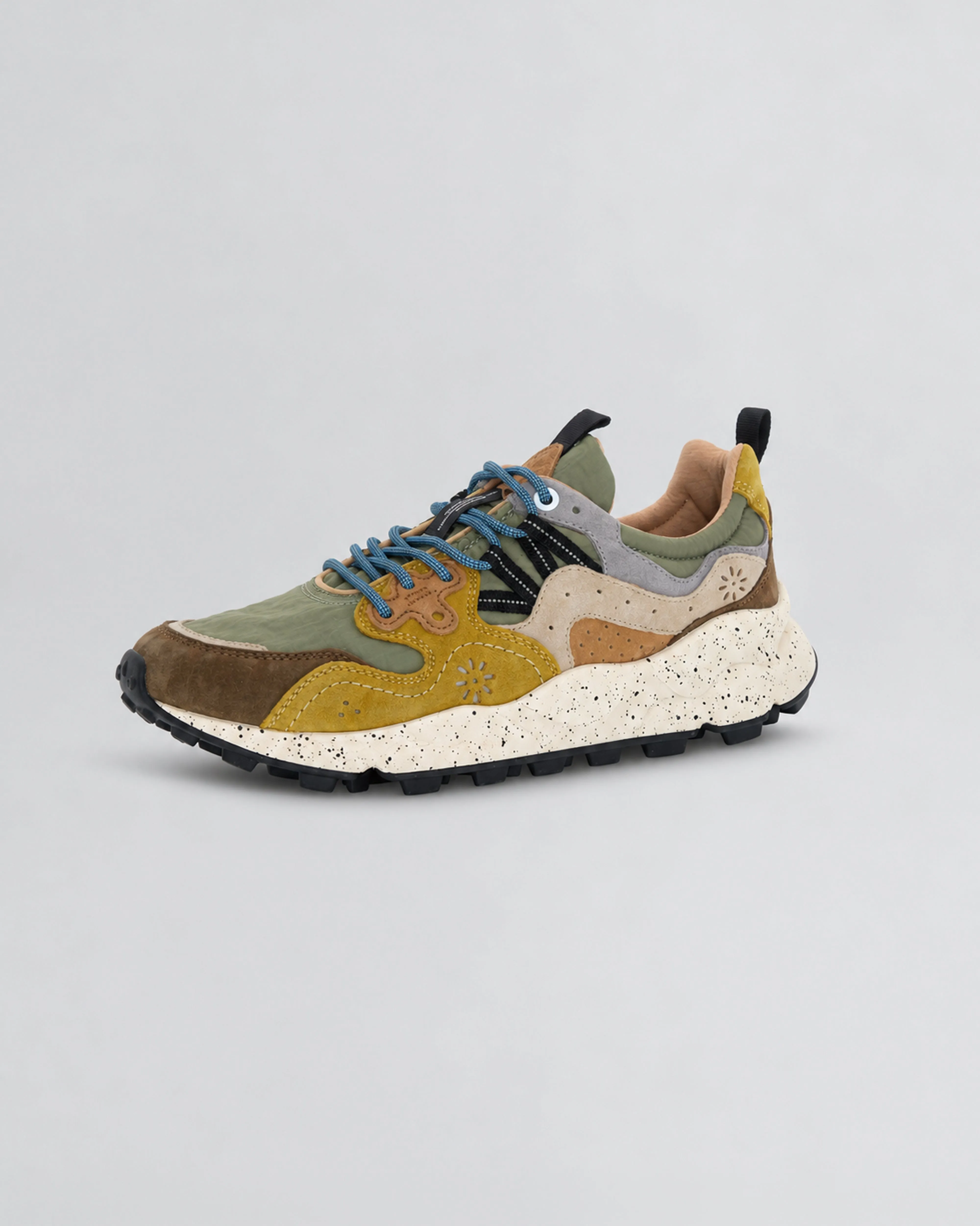 Flower Mountain - Brown And Cognac Suede And Nylon Yamano 3 Trainers sold by Wax London product image thumbnail 2