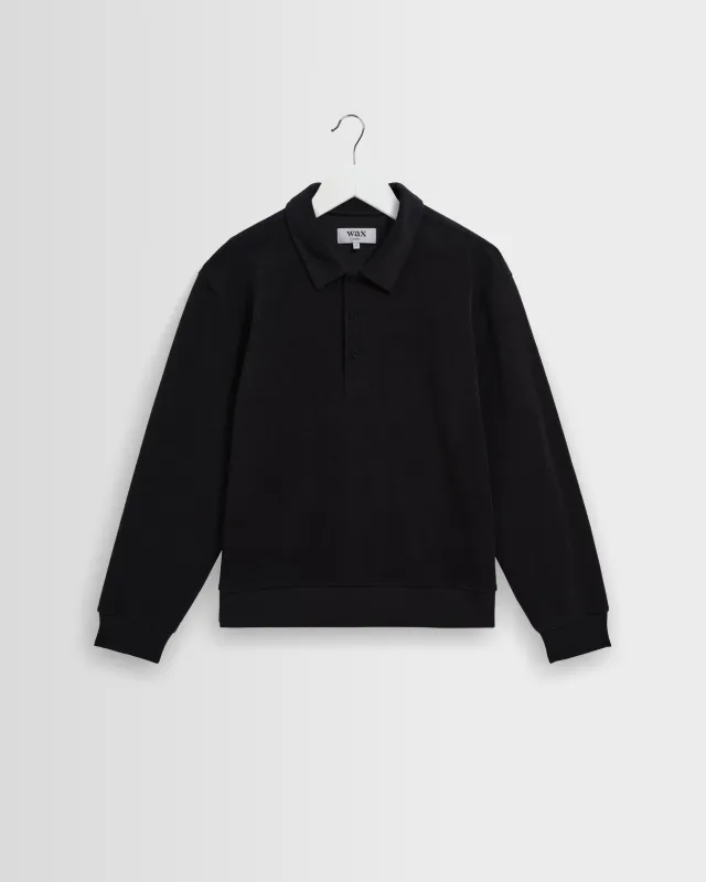 NEWINGTON SWEAT BRUSH BACK FLEECE CHARCOAL made by Wax London