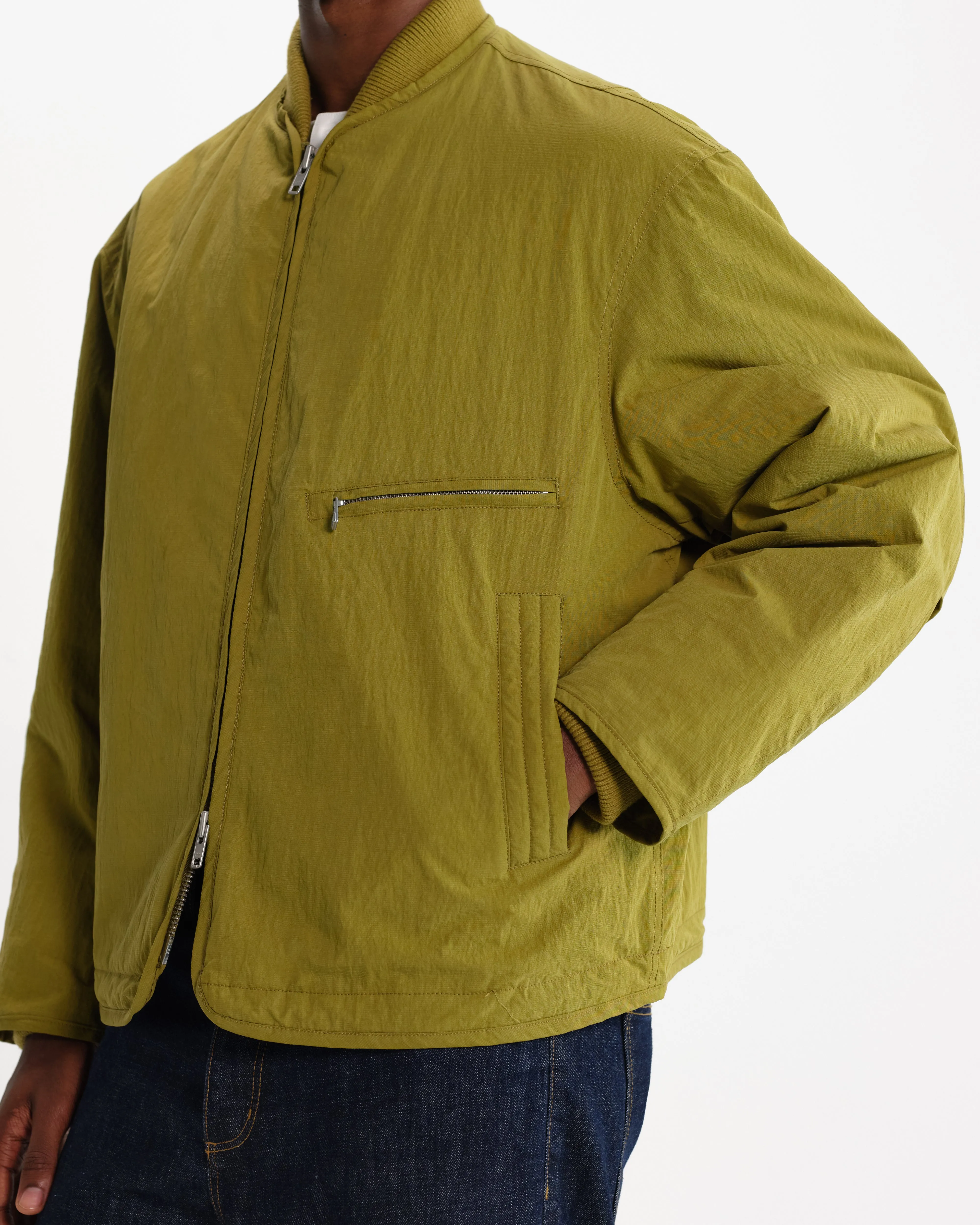 ASTRO JACKET COTTON NYLON KHAKI GREEN sold by Wax London product image thumbnail 3
