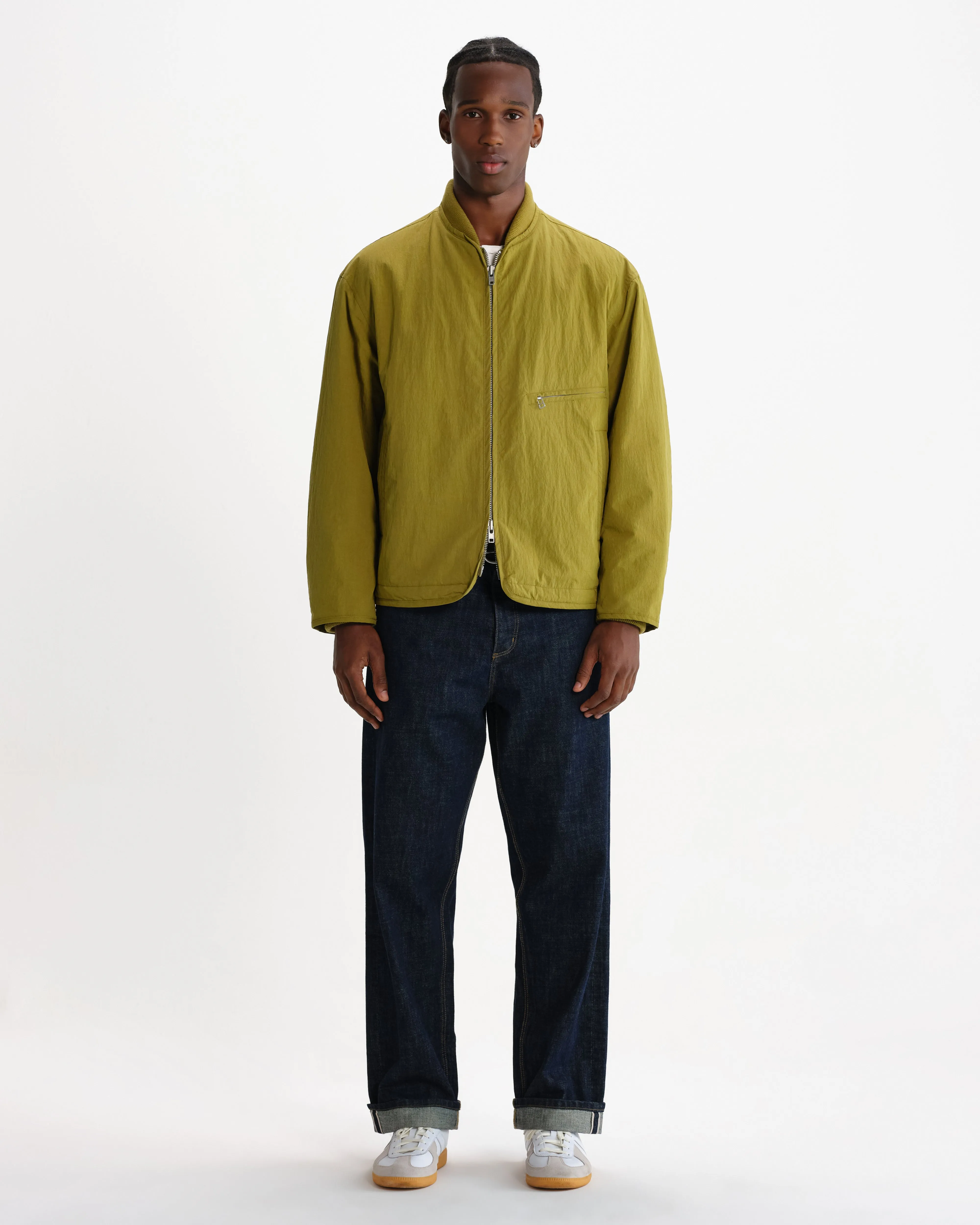 ASTRO JACKET COTTON NYLON KHAKI GREEN sold by Wax London product image thumbnail 4