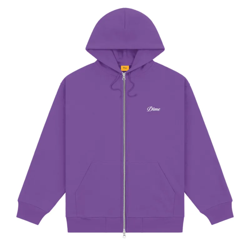 Cursive Small Logo Zip-Hoodie sold by Dime