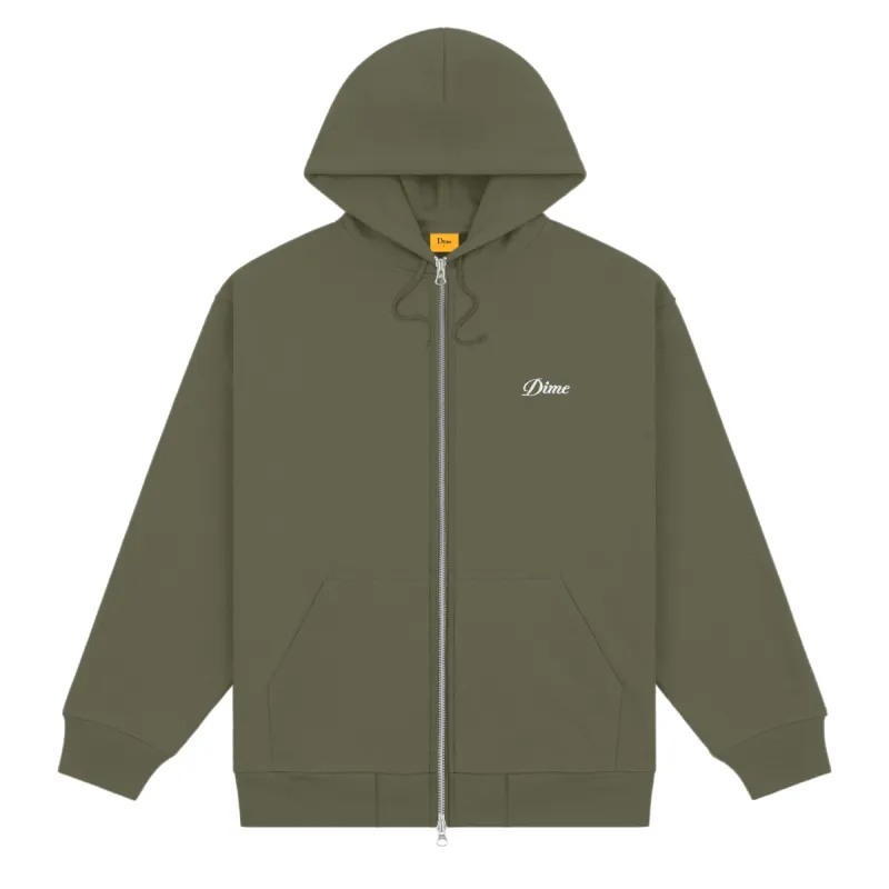 Cursive Zip-Hoodie sold by Dime