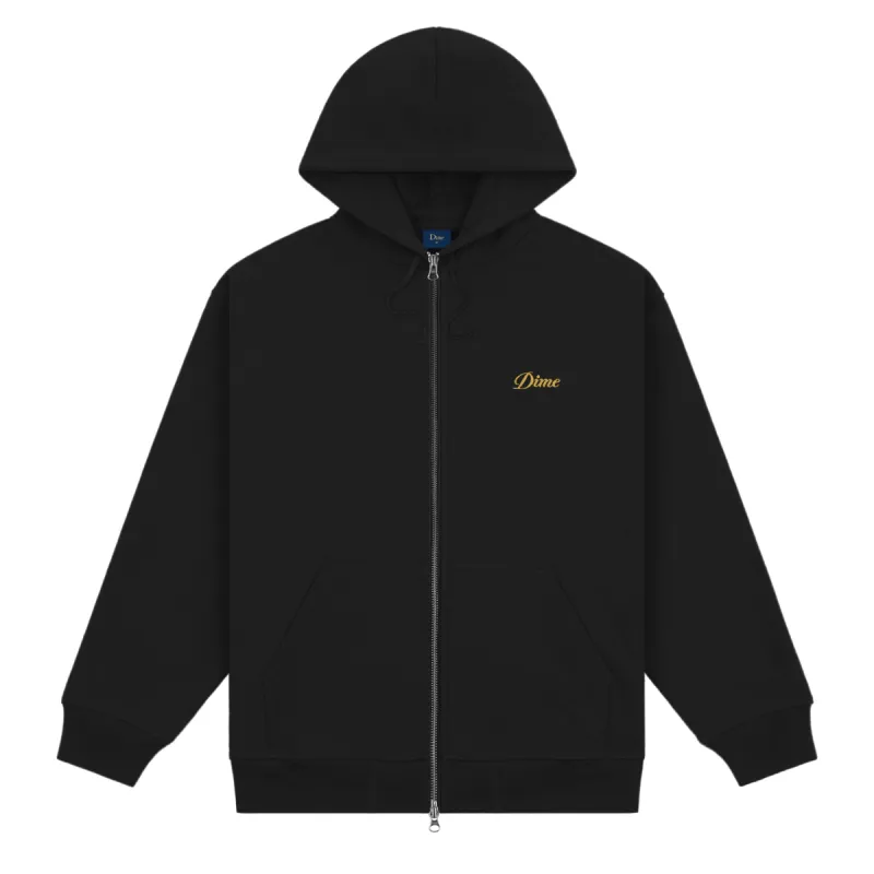Cursive Small Logo Zip-Hoodie sold by Dime