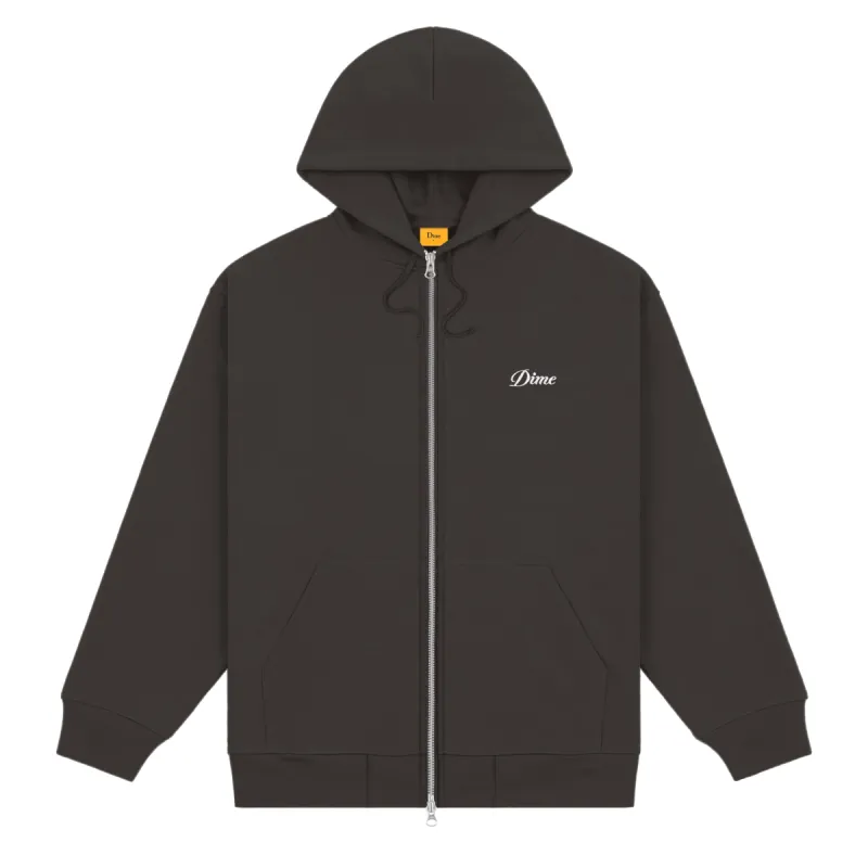 Cursive Small Logo Zip-Hoodie sold by Dime