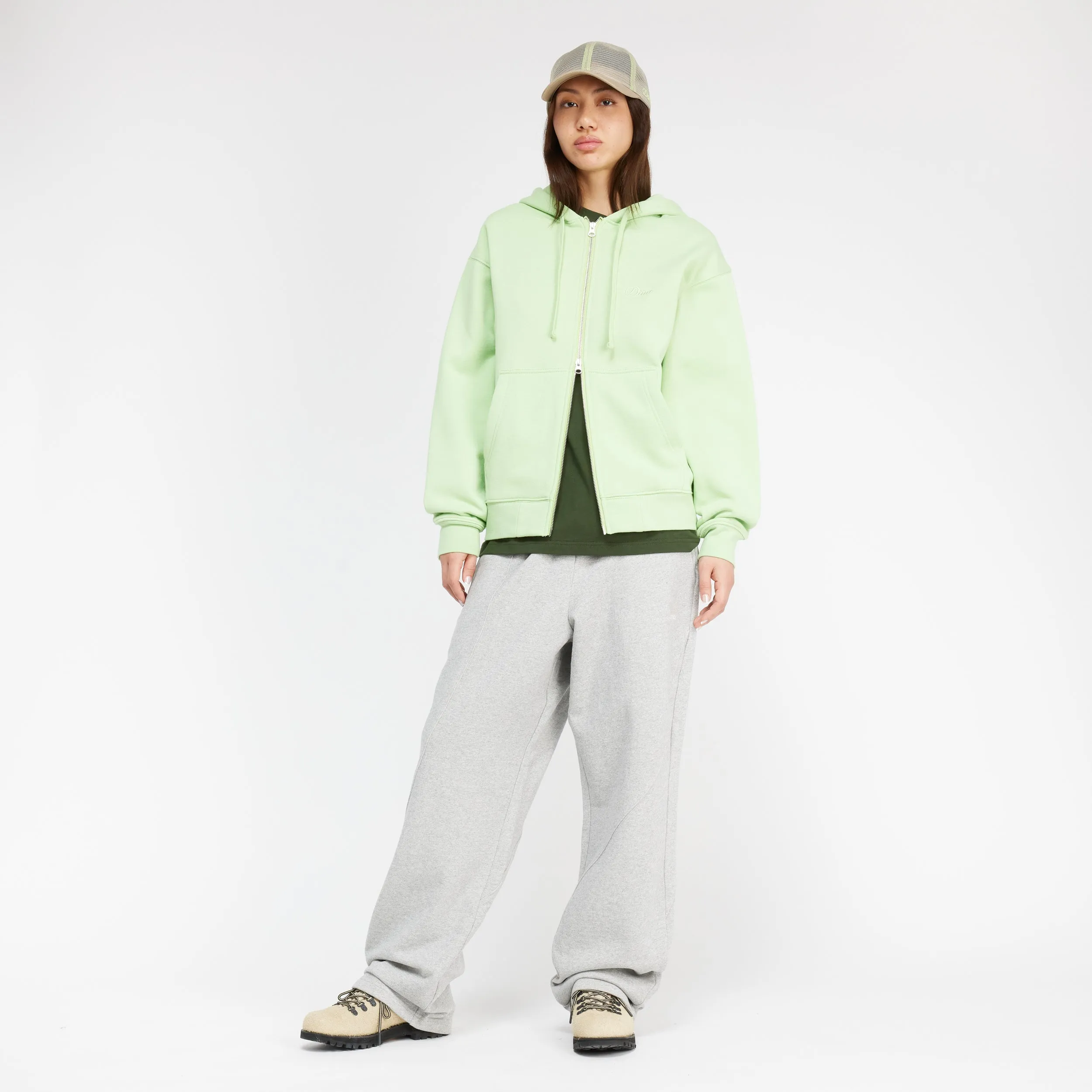 Cursive Zip-Hoodie sold by Dime