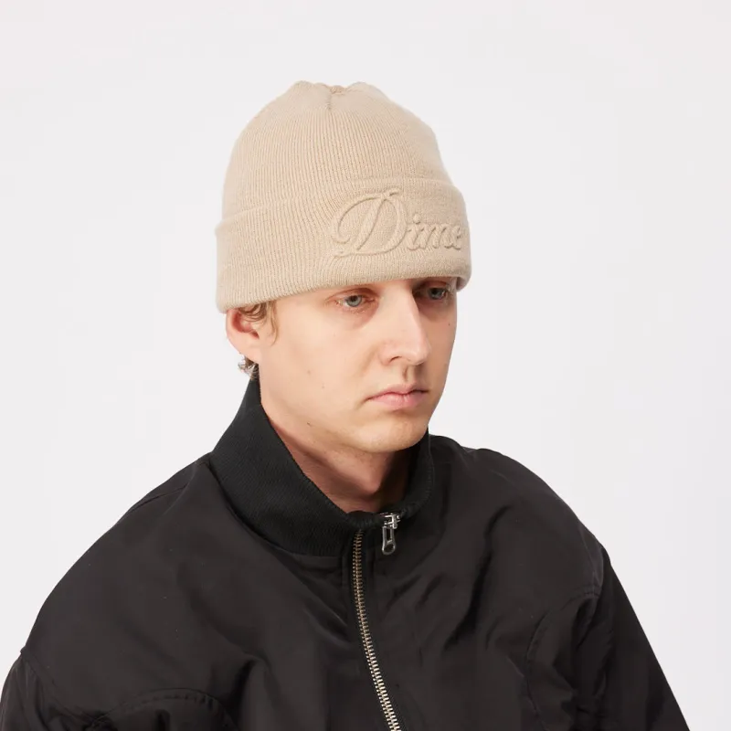 Cursive Fold Beanie sold by Dime
