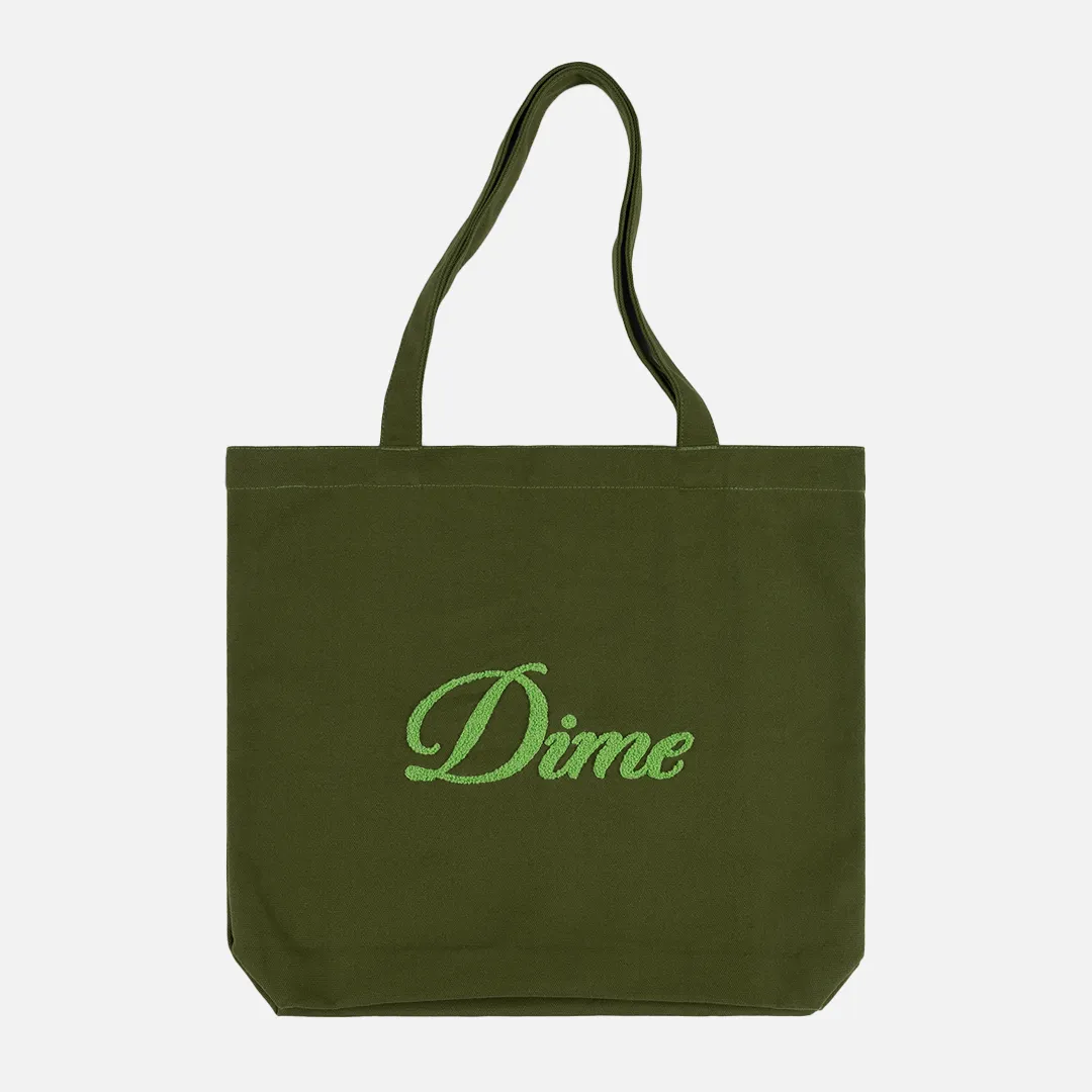 Cursive Chenille Tote Bag sold by Dime
