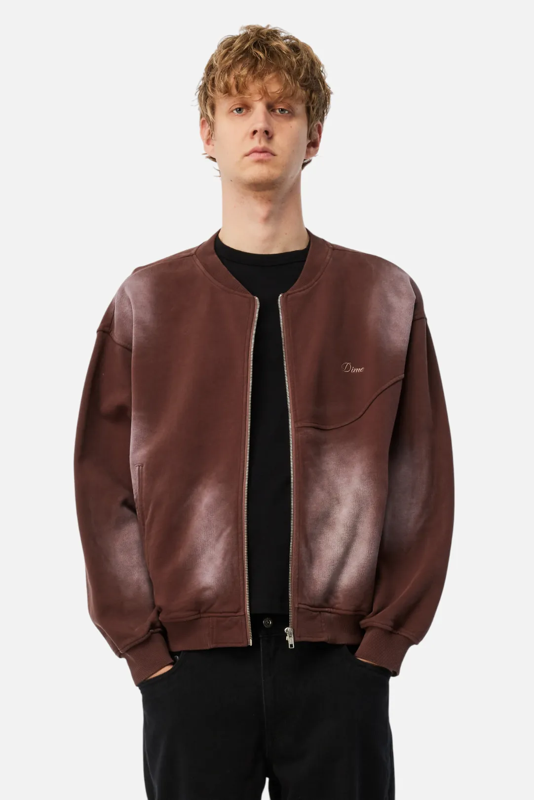 Faded Fleece Bomber sold by Dime product image thumbnail 3