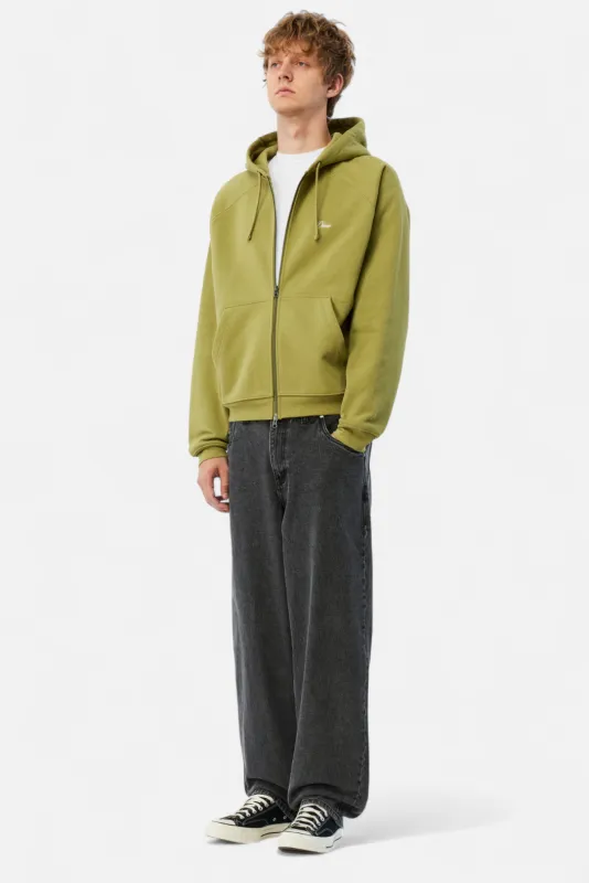 Cursive Small Logo Zip Hoodie sold by Dime