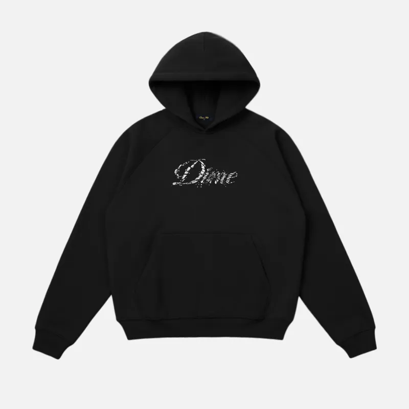 Cursive Smashed Hoodie made by Dime