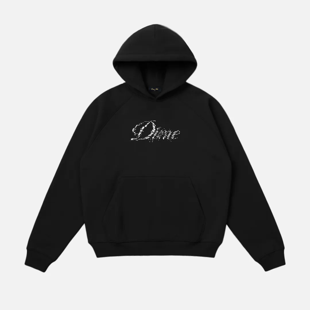 Cursive Smashed Hoodie sold by Dime