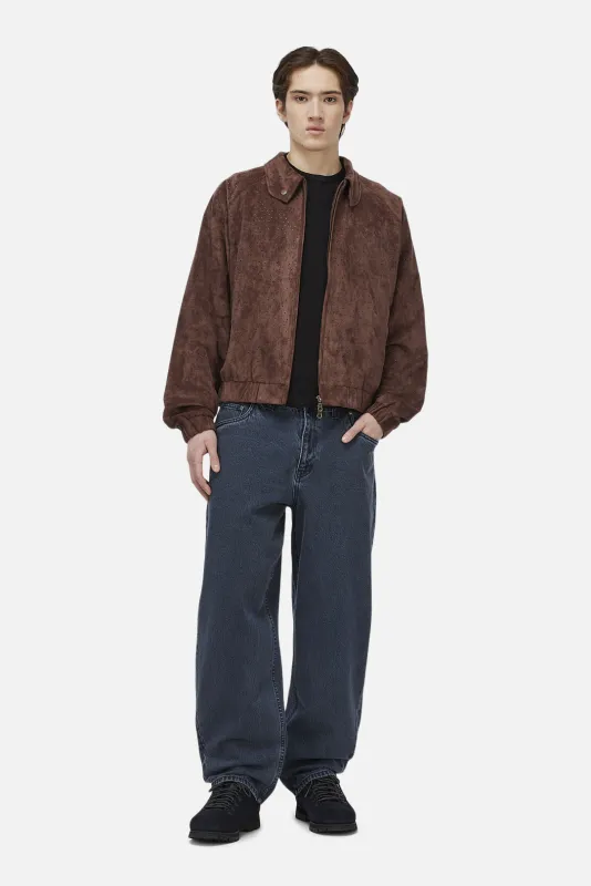 Perforated Faux Suede Jacket made by Dime