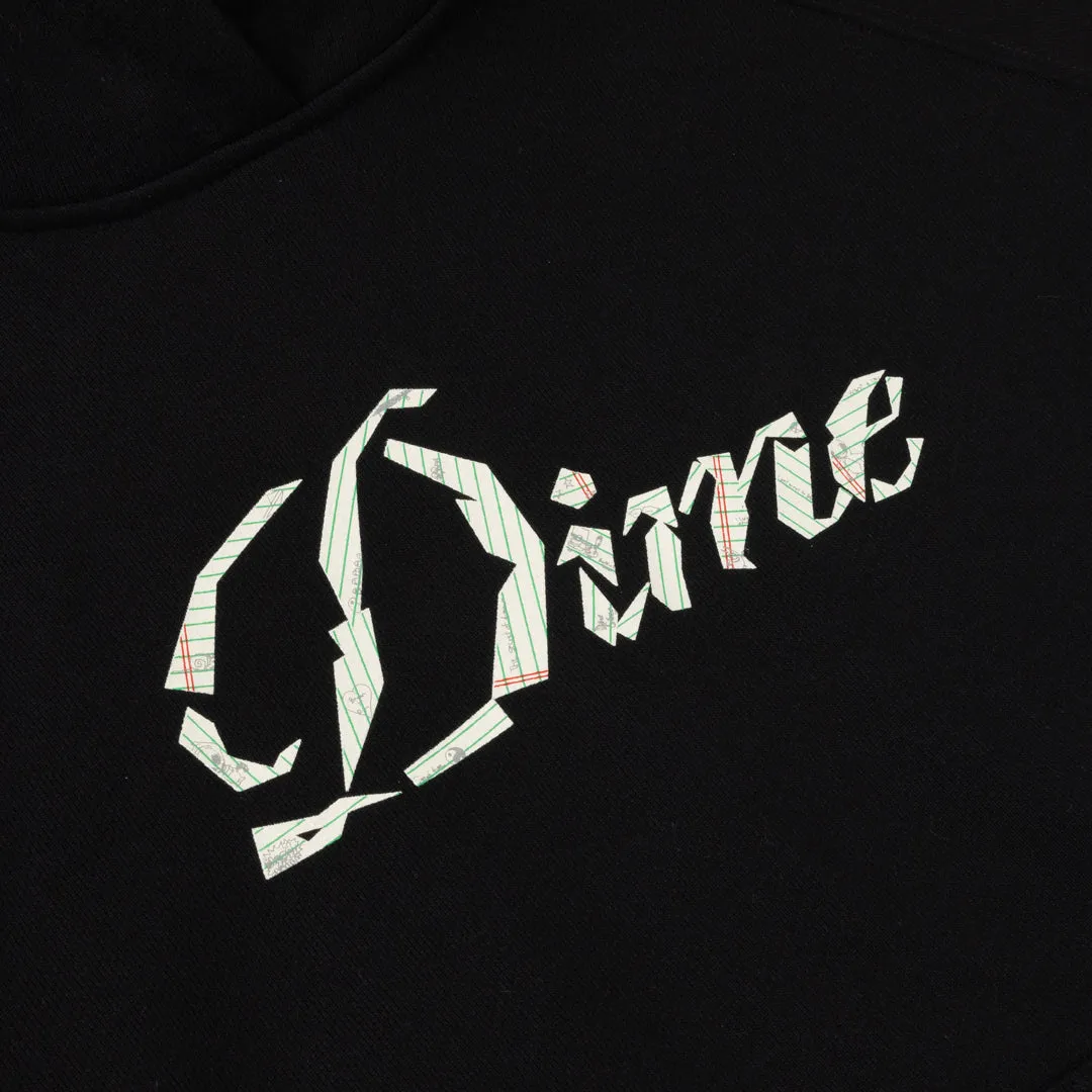 Cursive Paper Cut Hoodie sold by Dime product image thumbnail 2